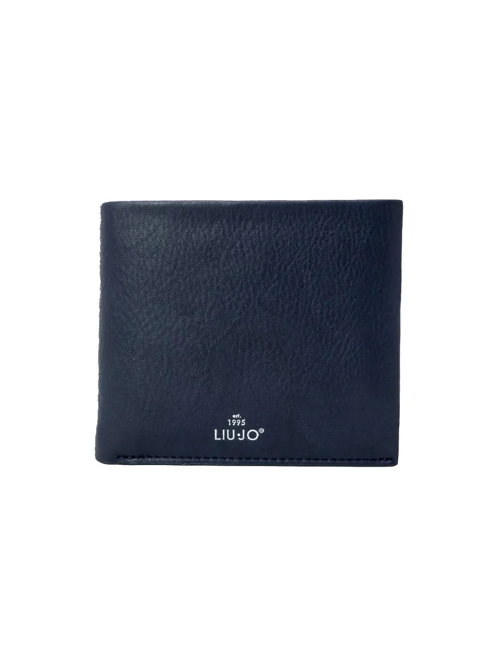 Portafoglio In Vera Pelle Nappacoin - Dark Blue