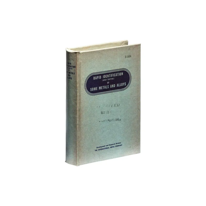 Puebco Scatola libro in velluto azzurro