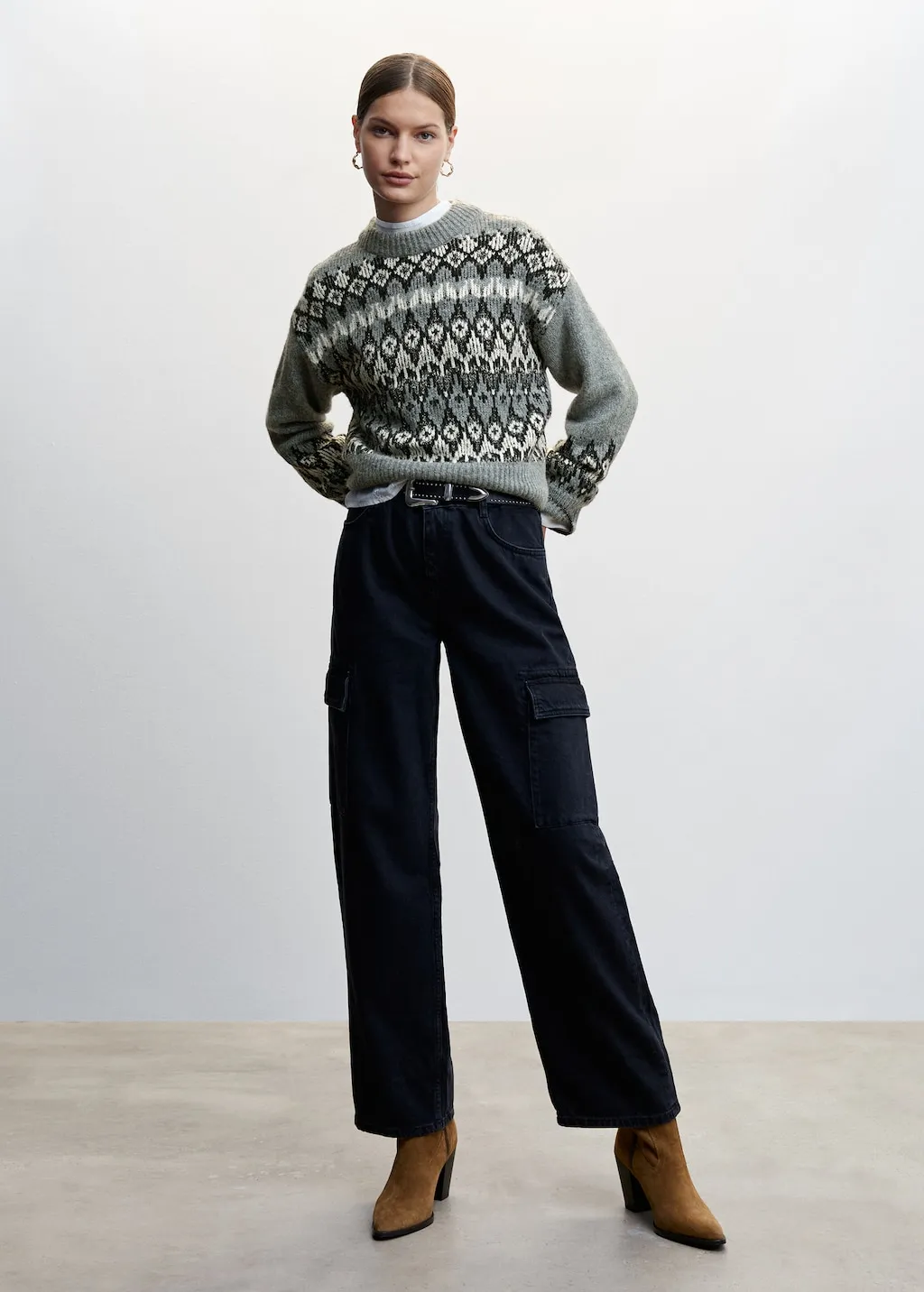 Pullover lurex greche