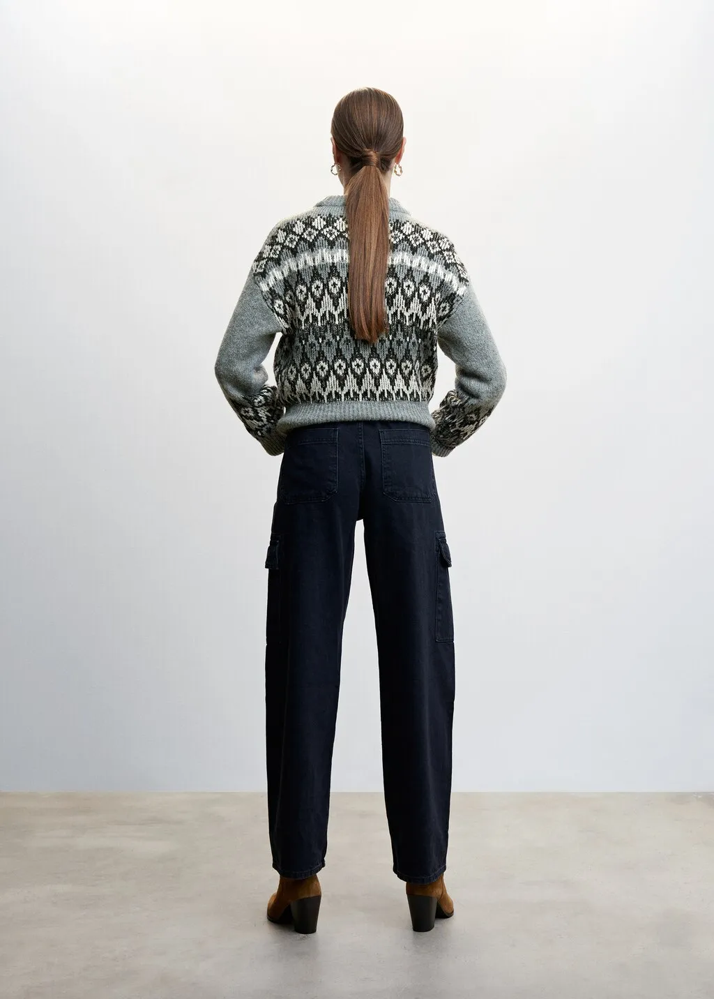 Pullover lurex greche