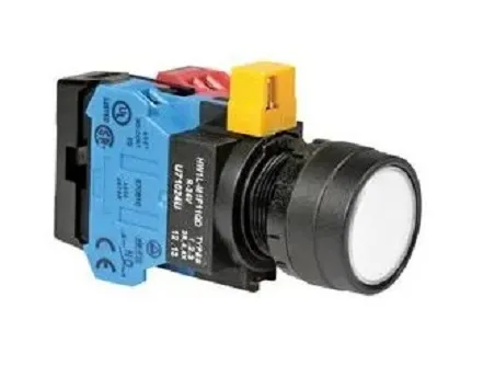 Pulsante Idec, Momentaneo, DPST, luminoso, IP20, IP65 Montaggio a pannello
