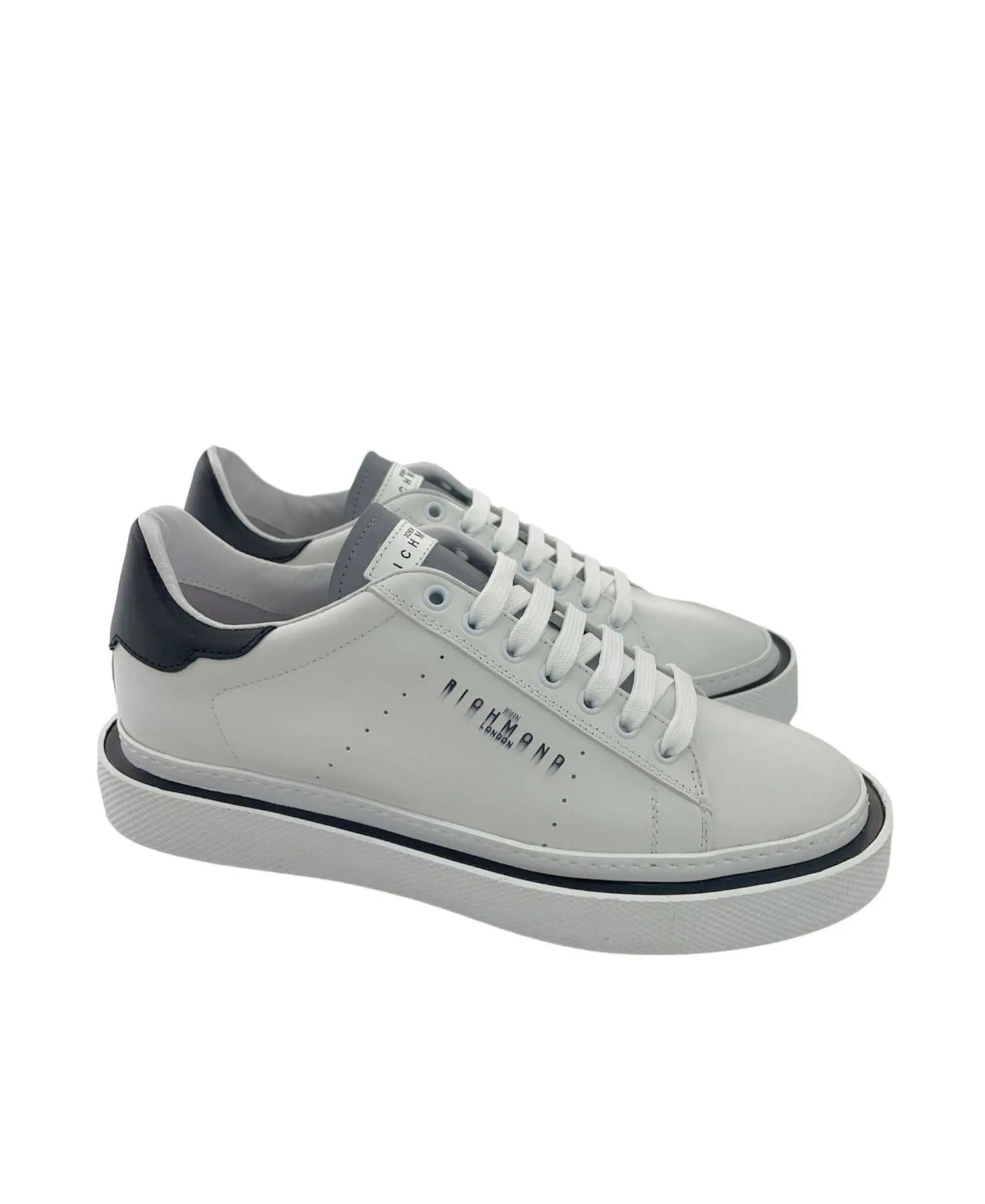 Richmond  ---------    ------------ scarpe sneakers calf pasha bianco