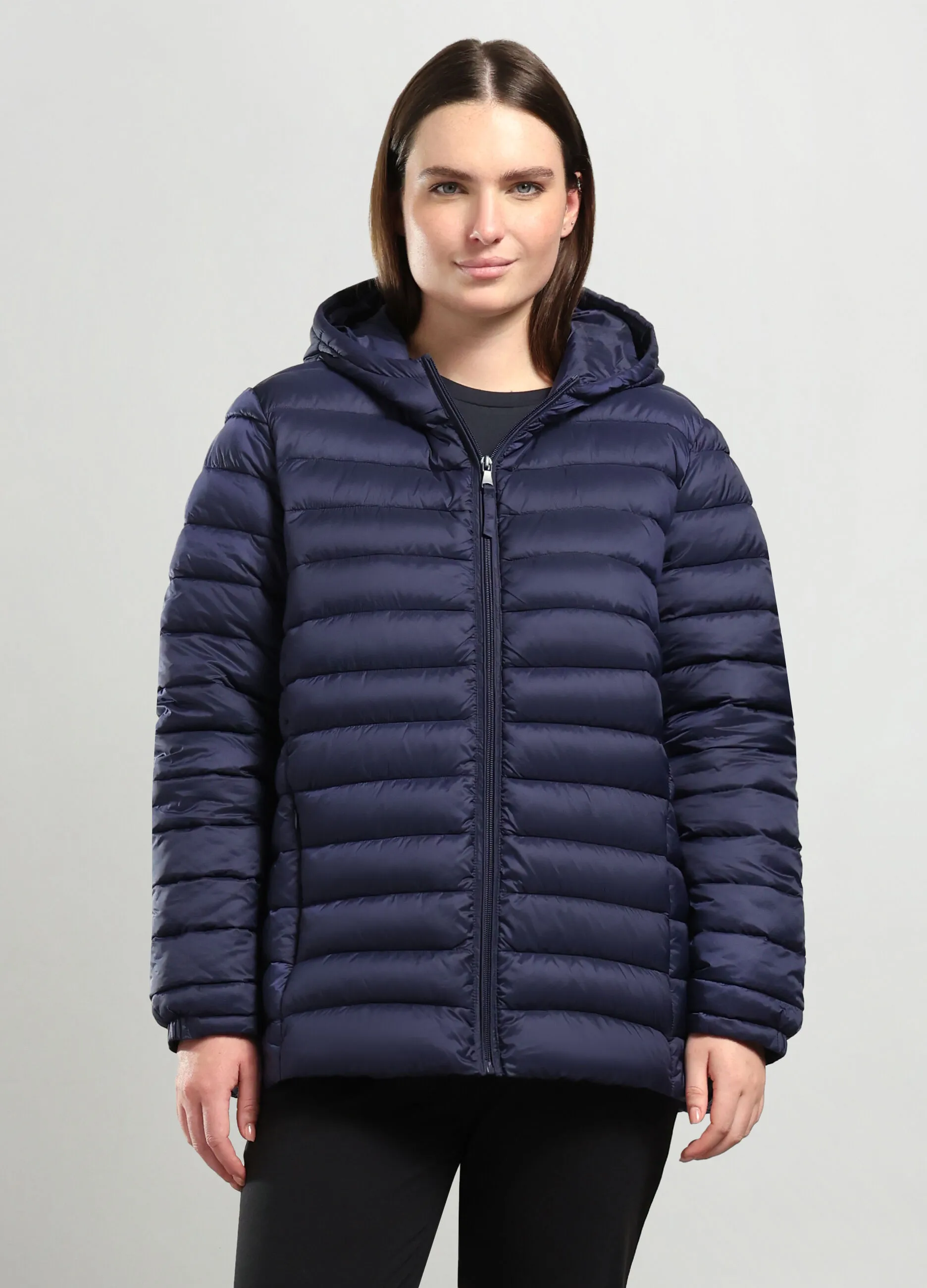 ROSA THEA  Giubbino imbottito con cappuccio donna curvy