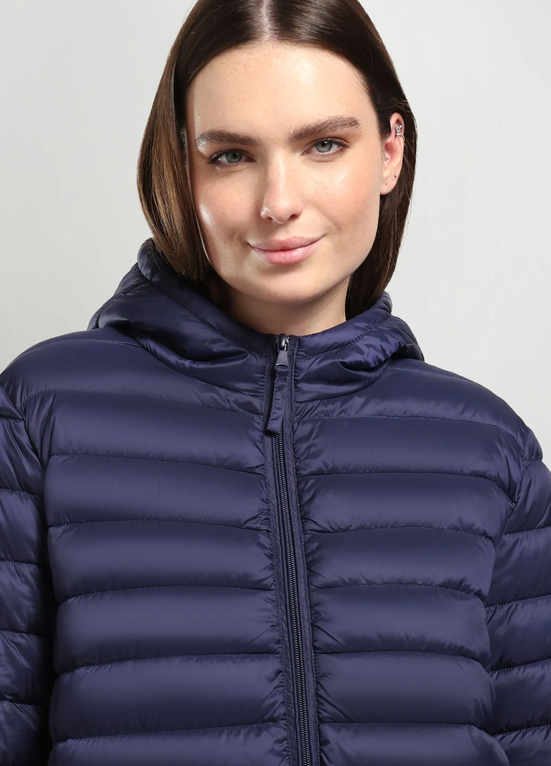 ROSA THEA  Giubbino imbottito con cappuccio donna curvy