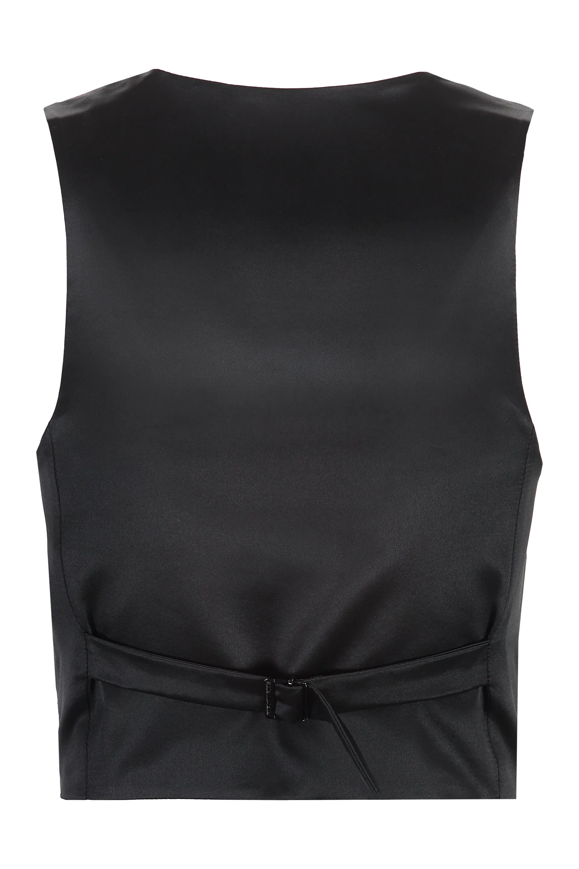 Saint Laurent Gilet monopetto in lana vergine