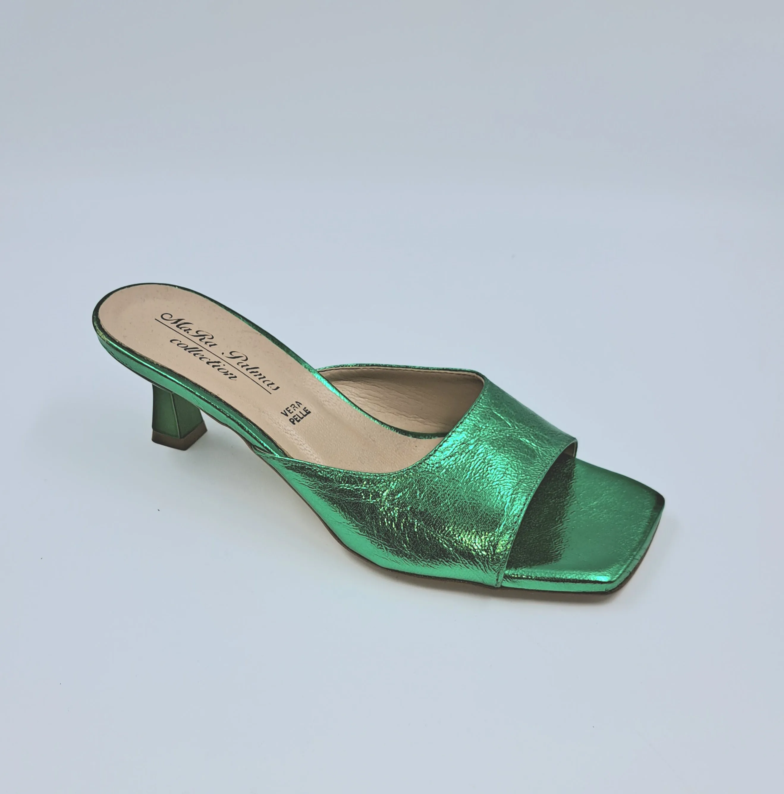SANDALI METALLIZZATI VERDE