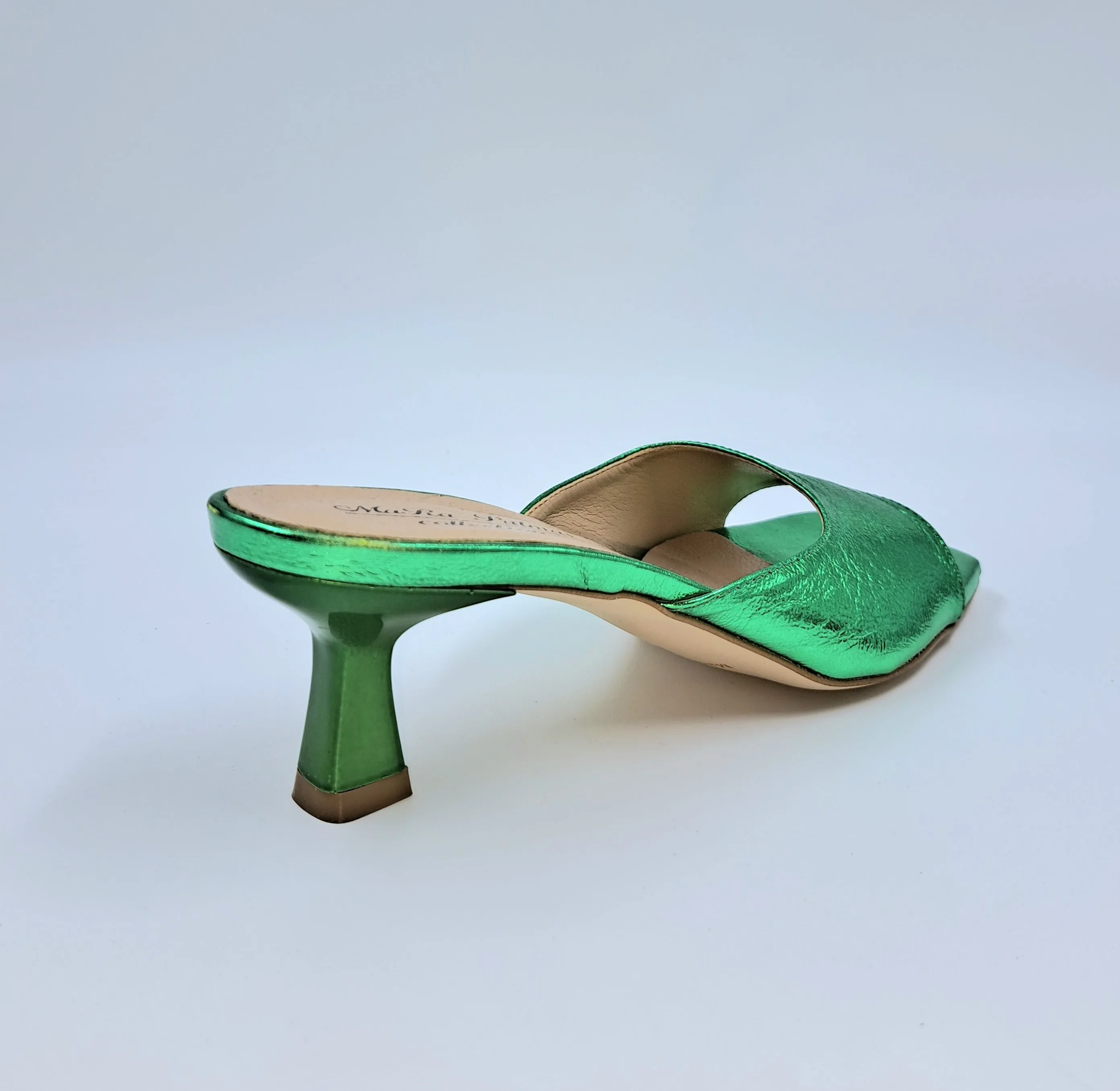 SANDALI METALLIZZATI VERDE
