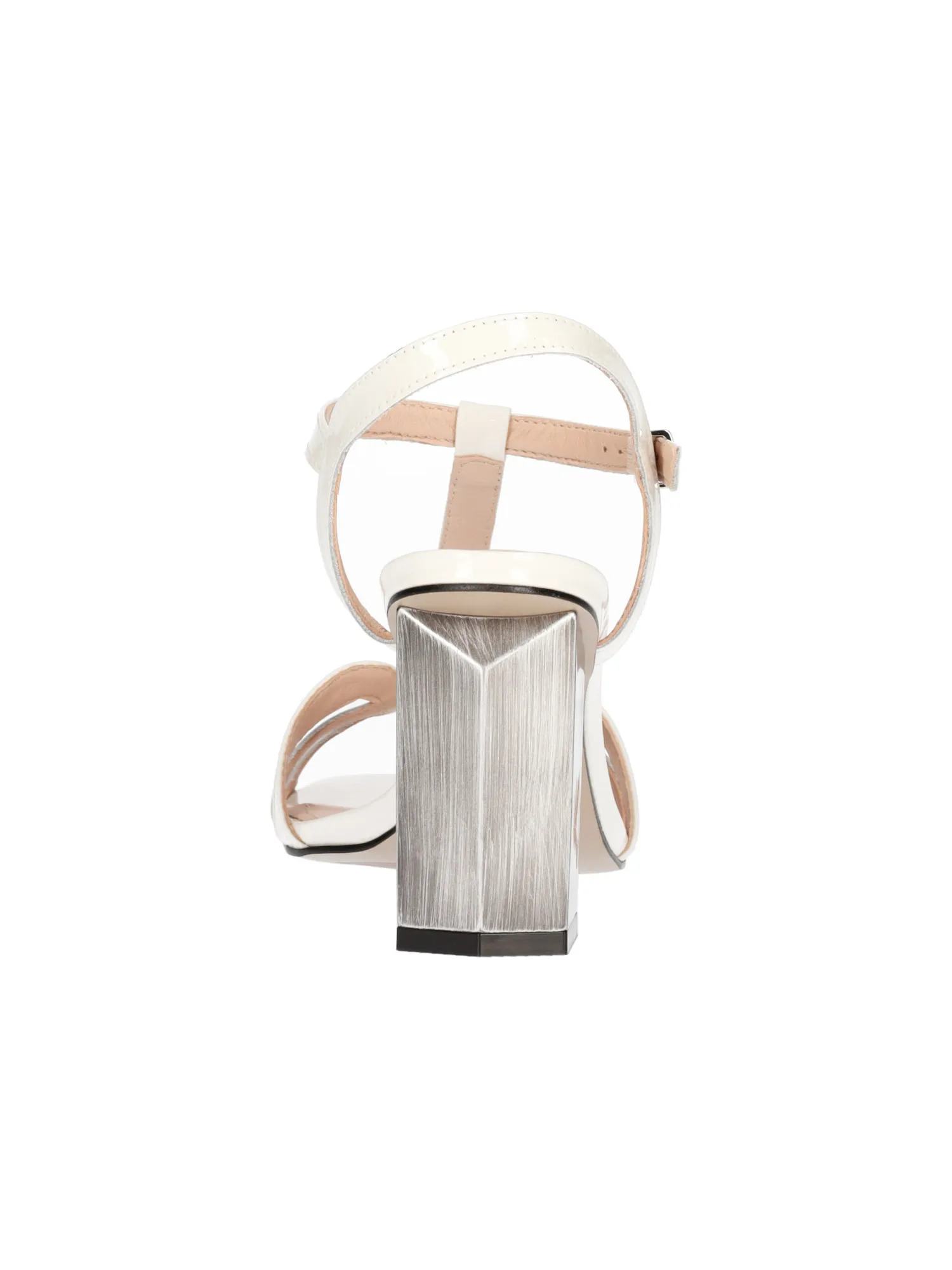 Sandalo tacco largo Capelli Rossi da donna bianco