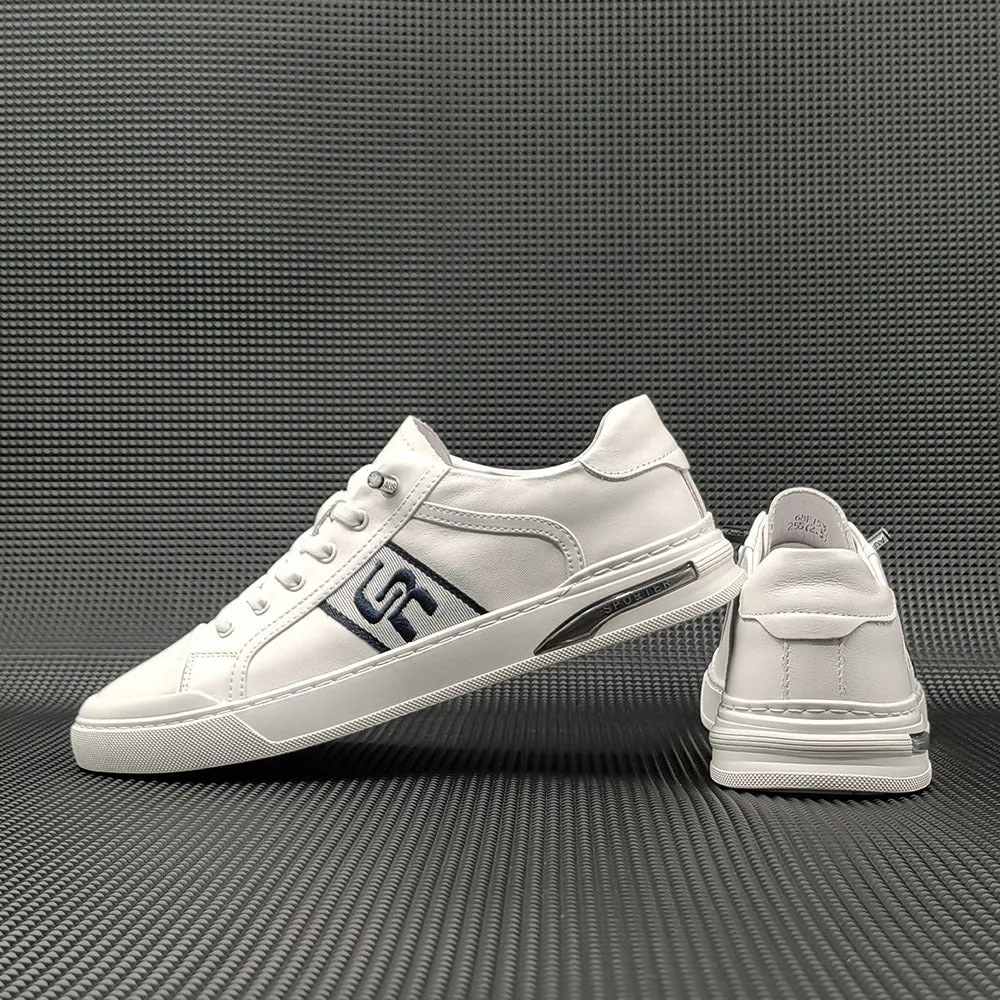 Scarpe casual piatte in morbida pelle moda uomo