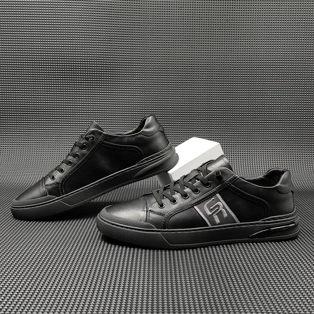 Scarpe casual piatte in morbida pelle moda uomo