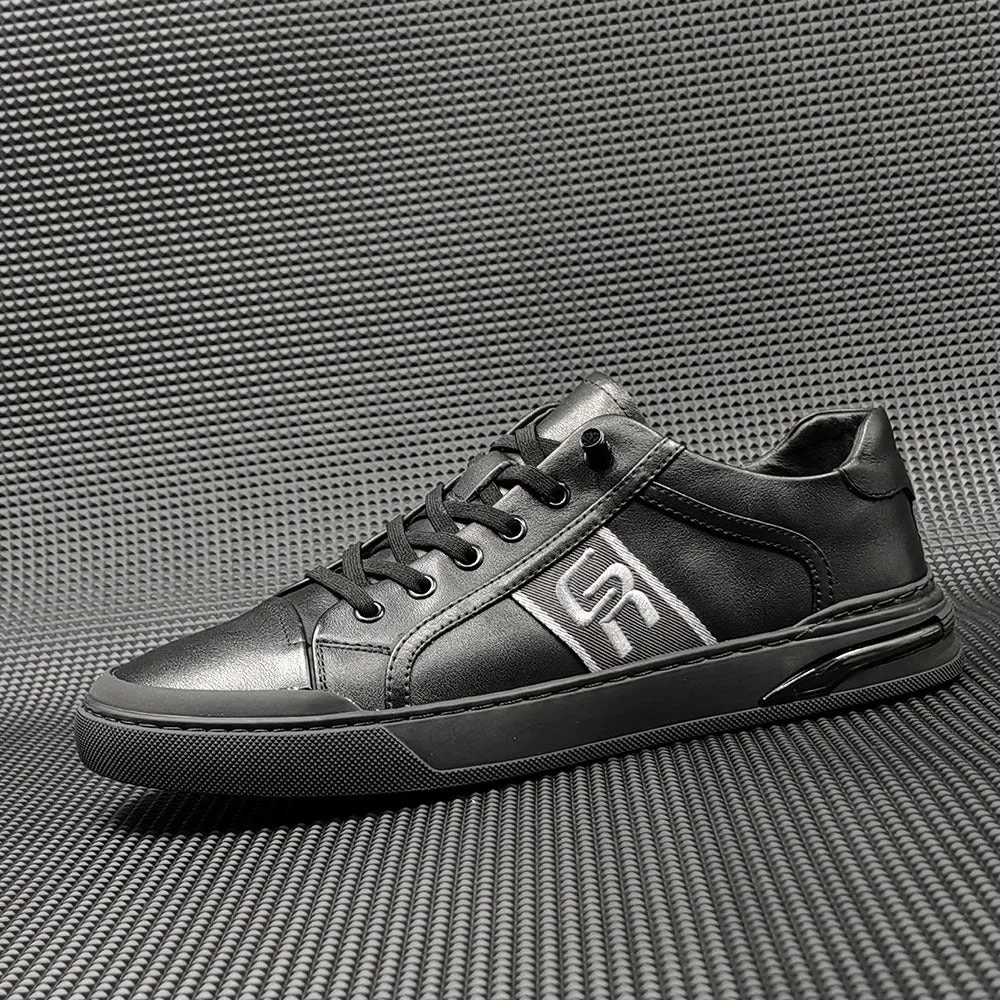 Scarpe casual piatte in morbida pelle moda uomo