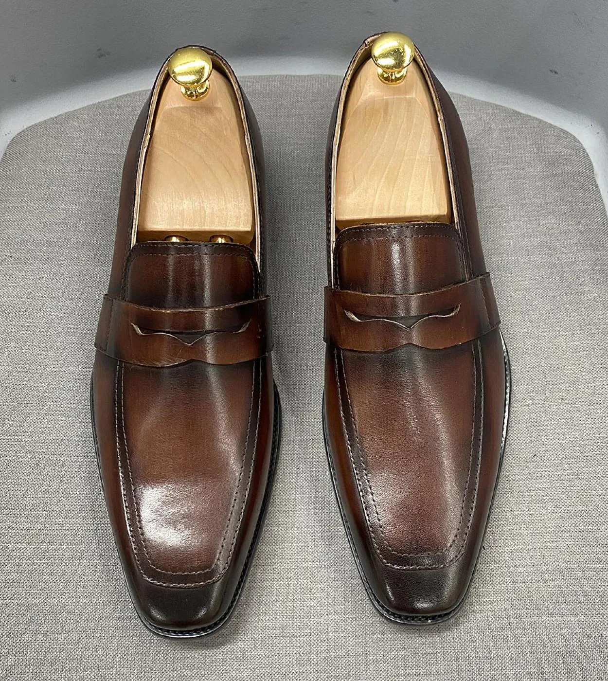 Scarpe da uomo Mocassini in vera pelle Scarpe da uomo in pelle Mocassini italiani Taglia 6 13