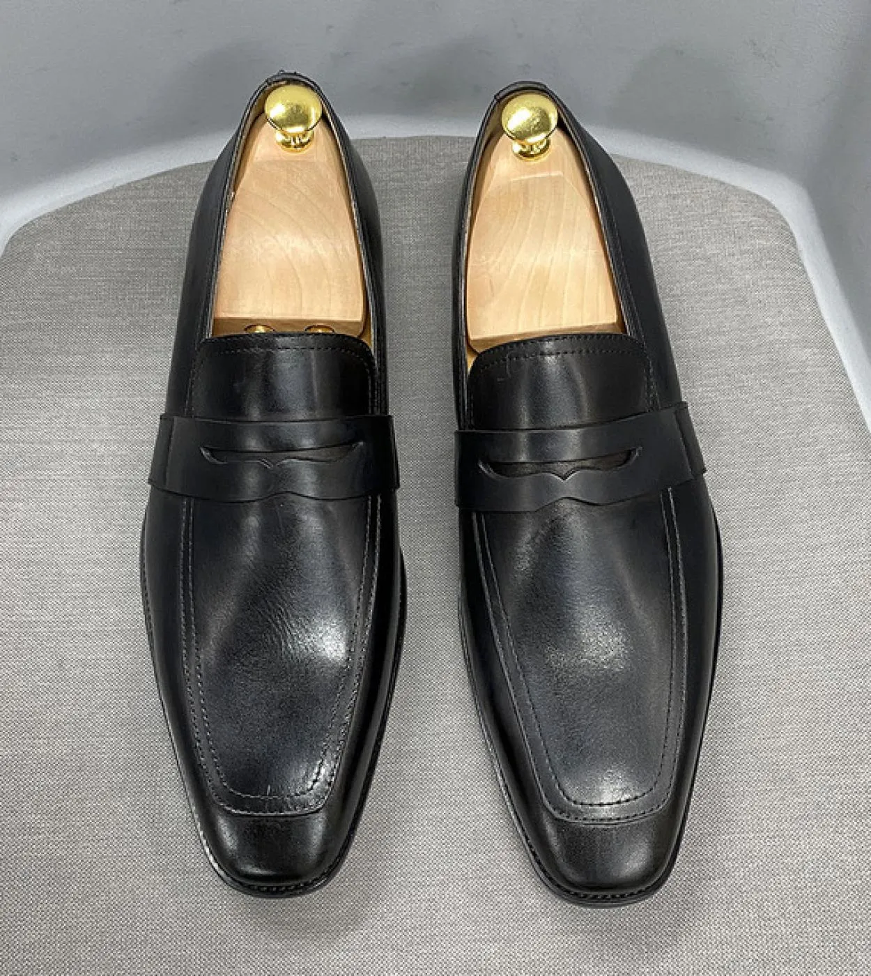 Scarpe da uomo Mocassini in vera pelle Scarpe da uomo in pelle Mocassini italiani Taglia 6 13