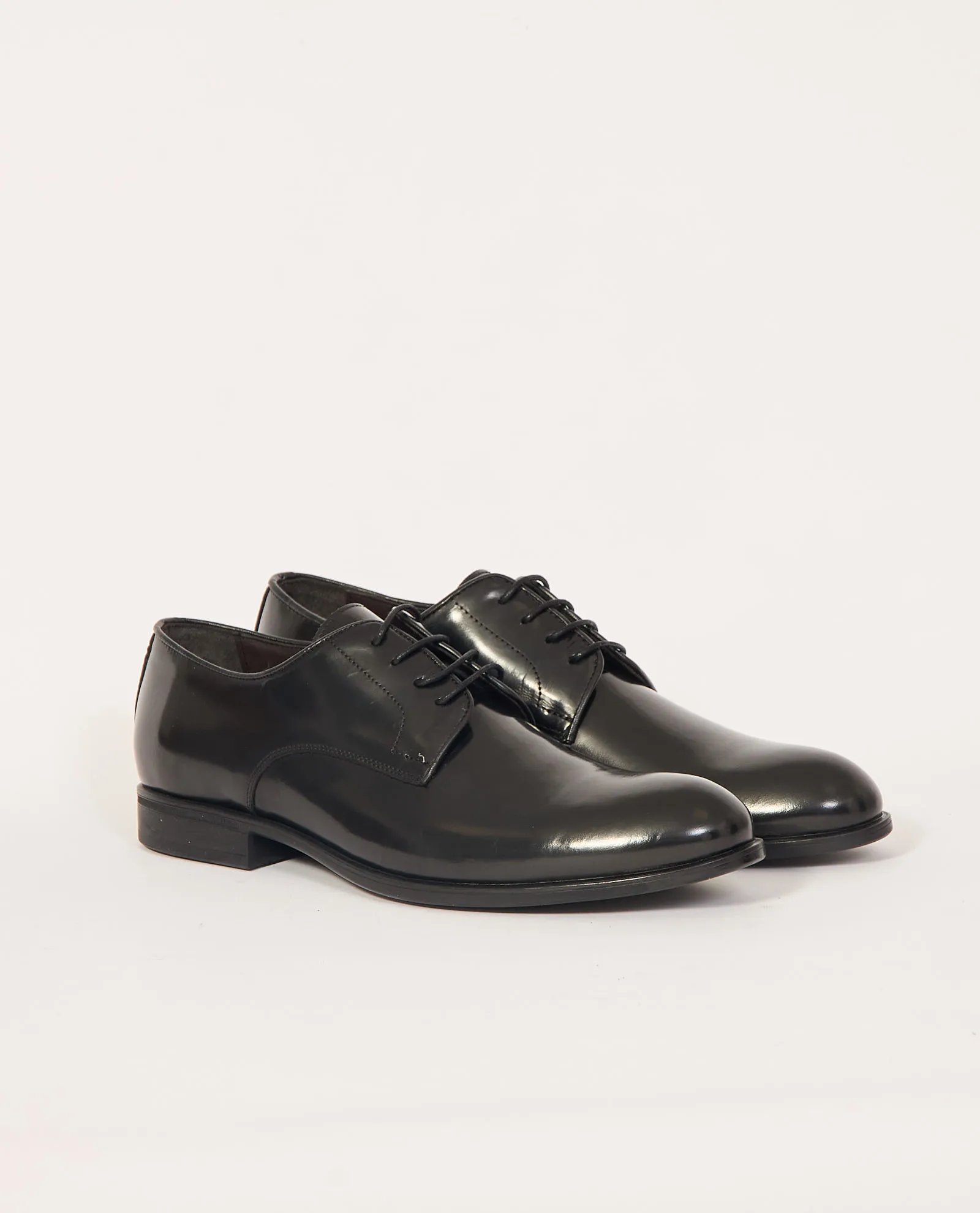 Scarpe Derby Exton in abrasivato nero modello stringato