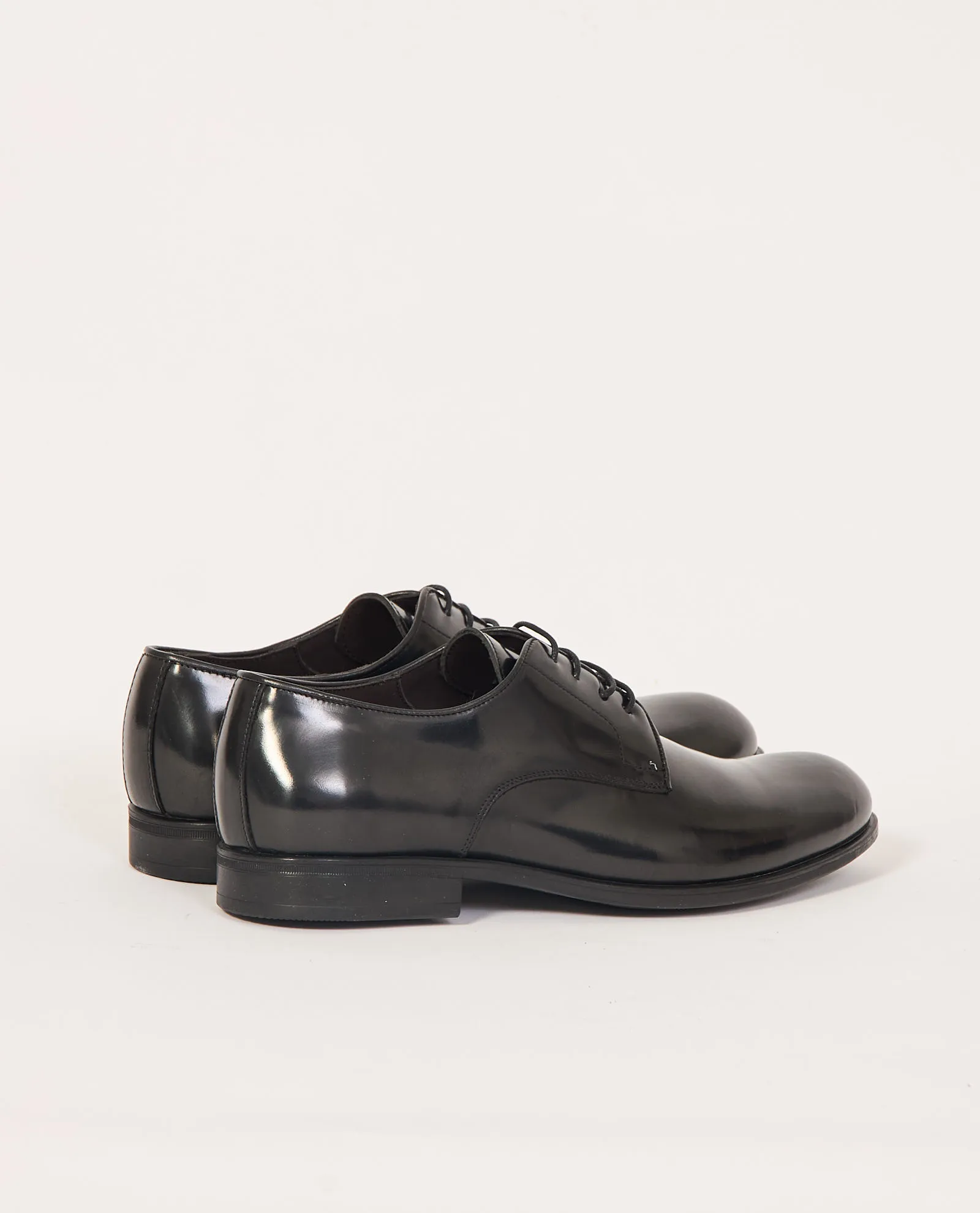 Scarpe Derby Exton in abrasivato nero modello stringato