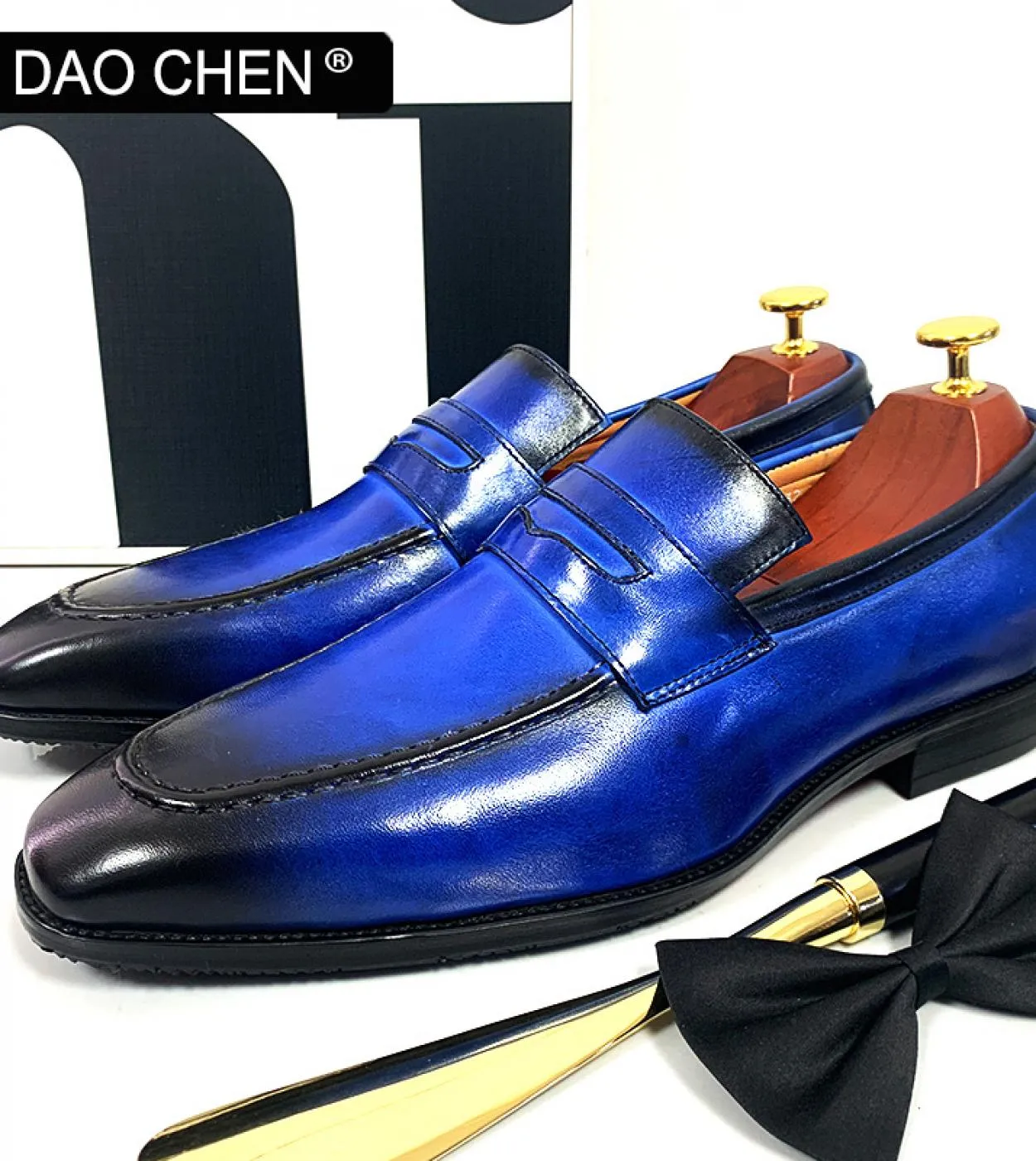 Scarpe eleganti in pelle Mocassini in pelle Scarpe casual in pelle Mocassini da uomo di lusso Uomo
