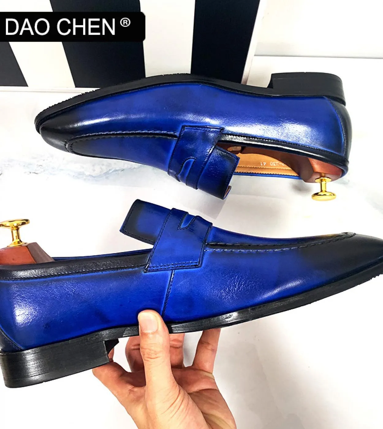Scarpe eleganti in pelle Mocassini in pelle Scarpe casual in pelle Mocassini da uomo di lusso Uomo