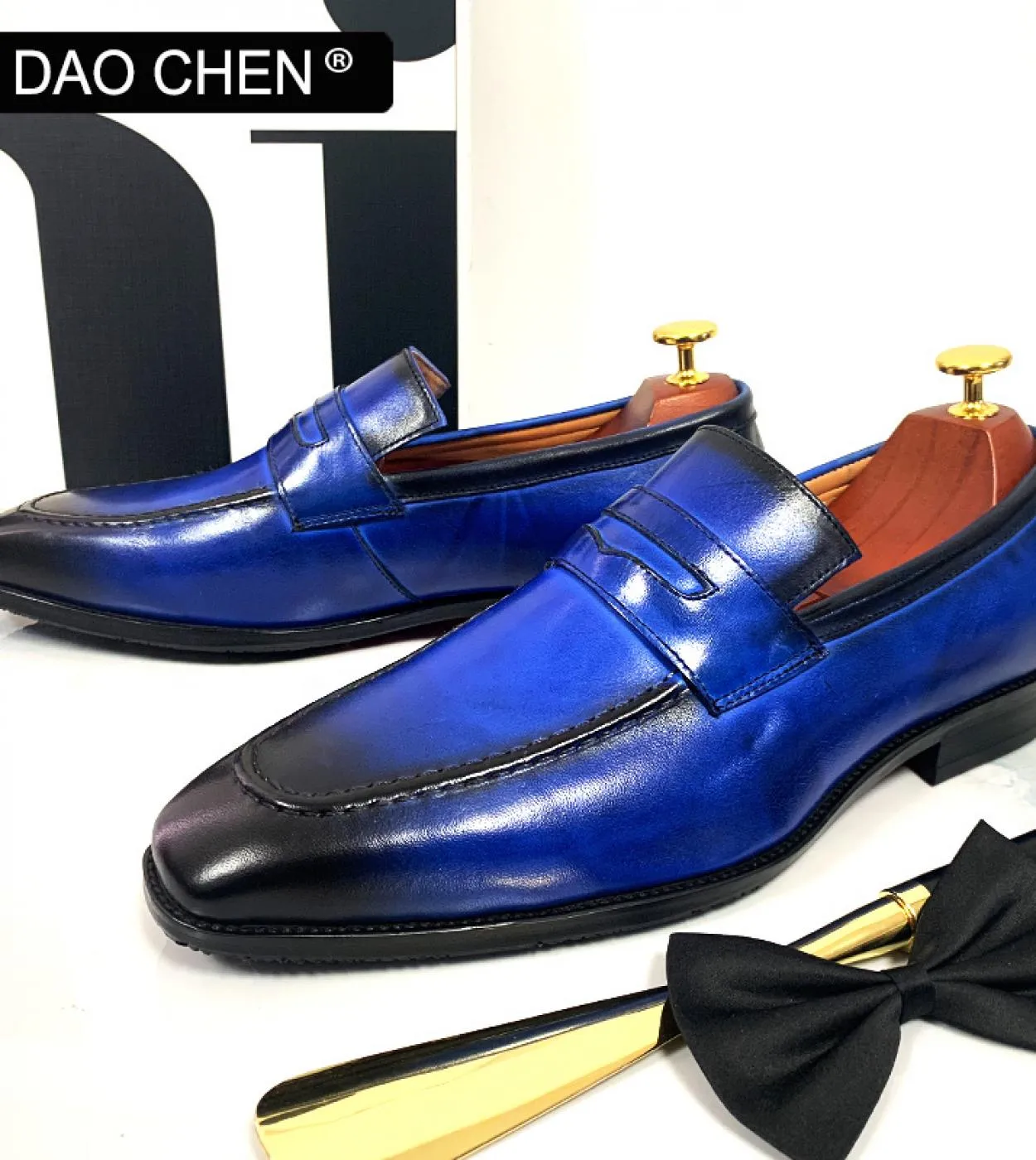 Scarpe eleganti in pelle Mocassini in pelle Scarpe casual in pelle Mocassini da uomo di lusso Uomo