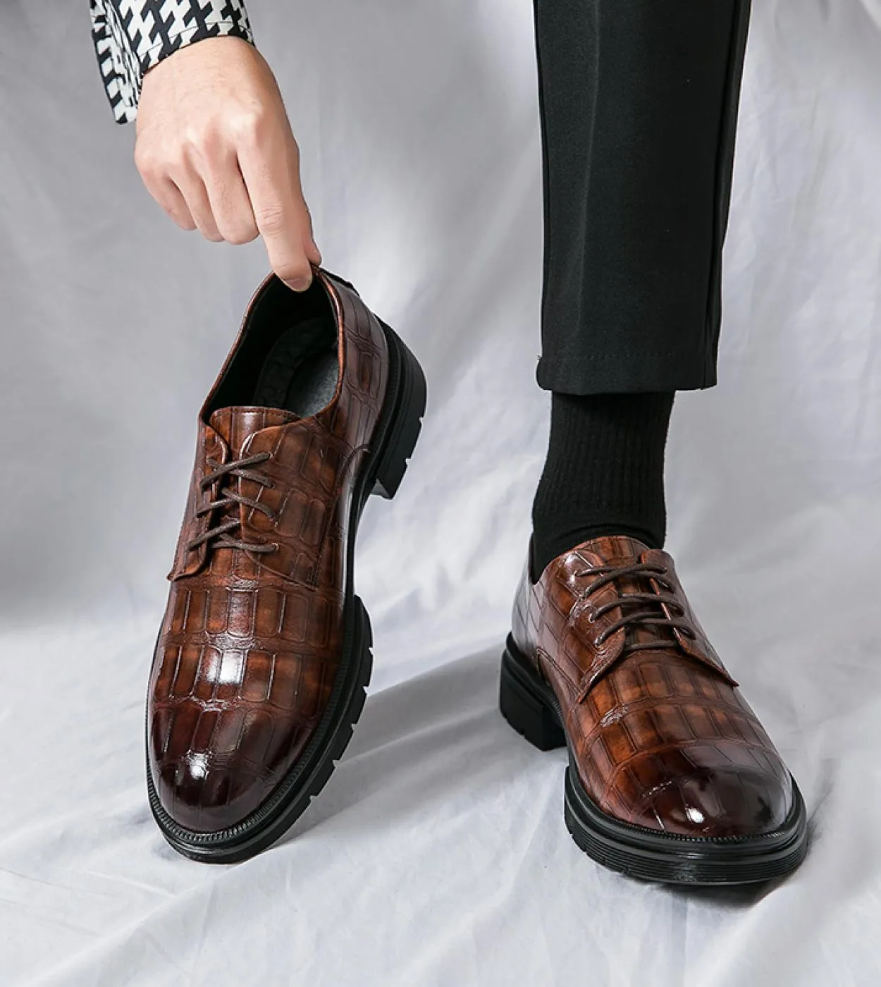 Scarpe Oxford italiane di lusso da uomo Scarpe formali da uomo Oxford Abito da sposa italiano