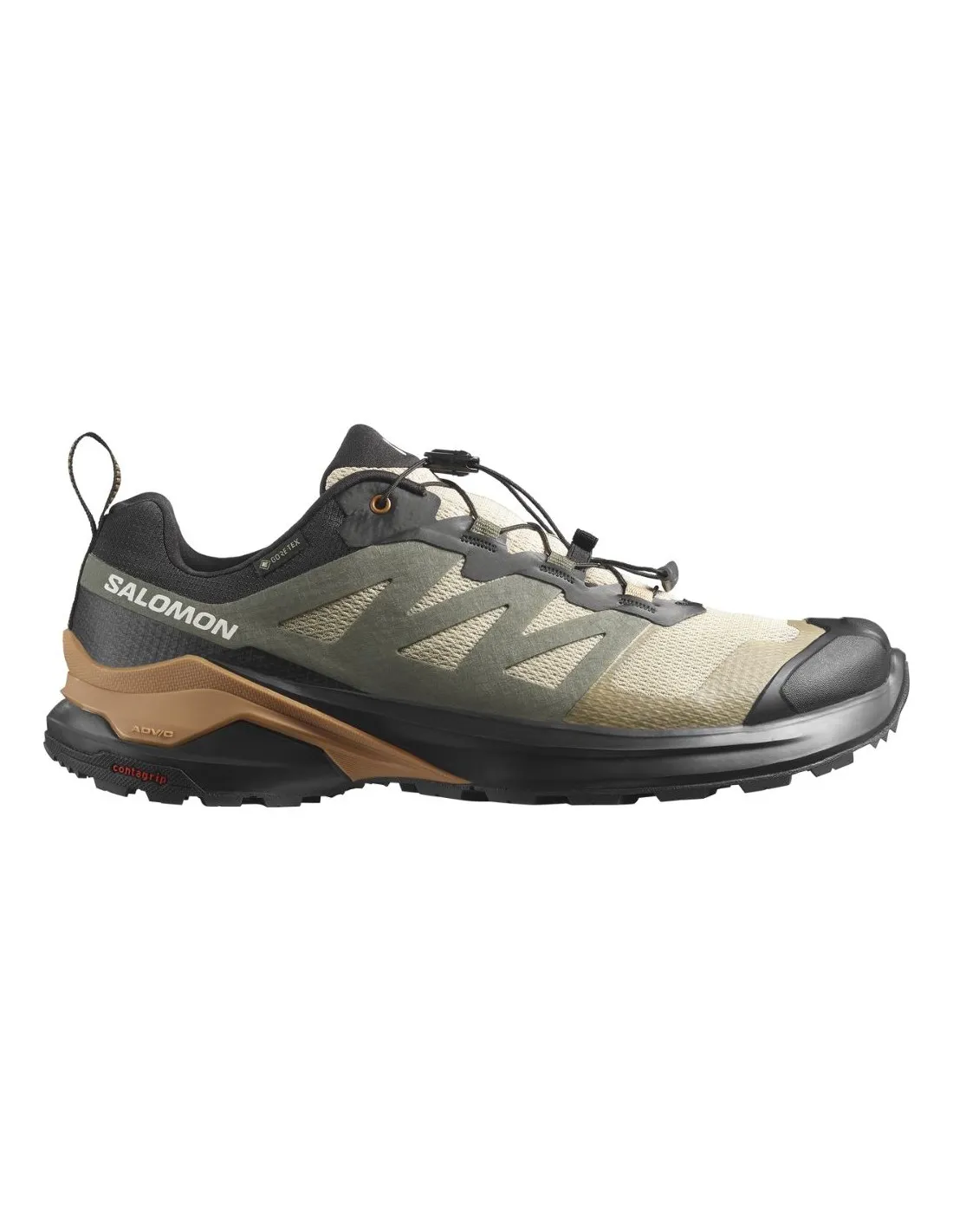 Scarponcini Salomon X Adventure Gtx Safari / Nero / Zucchero
