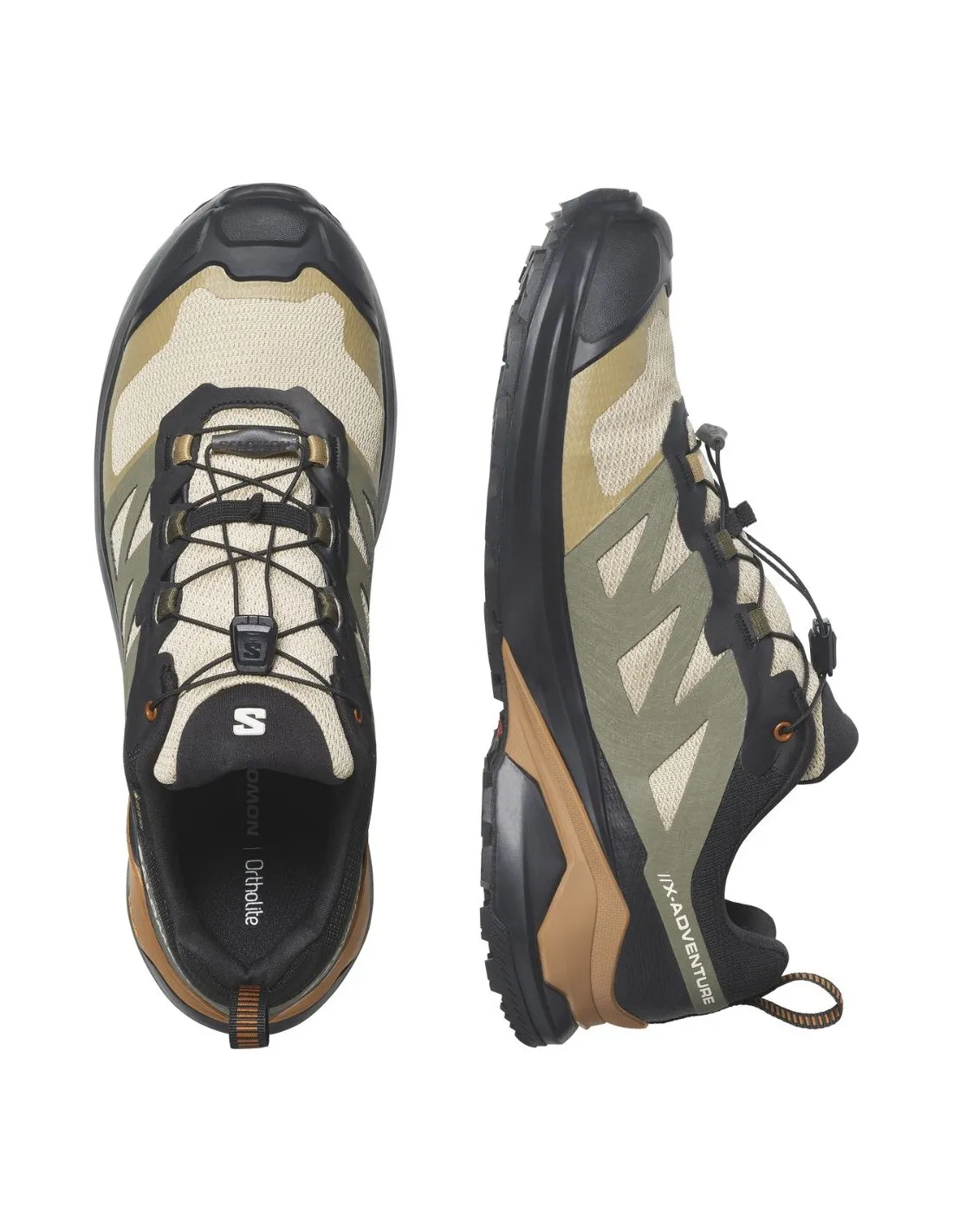 Scarponcini Salomon X Adventure Gtx Safari / Nero / Zucchero