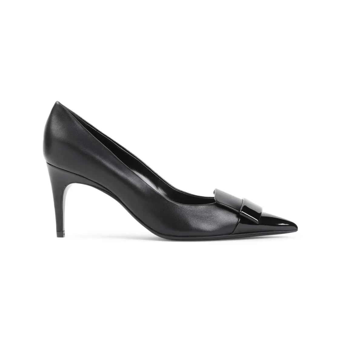sergio rossi Black Nappa Leather 75 Pump Black 