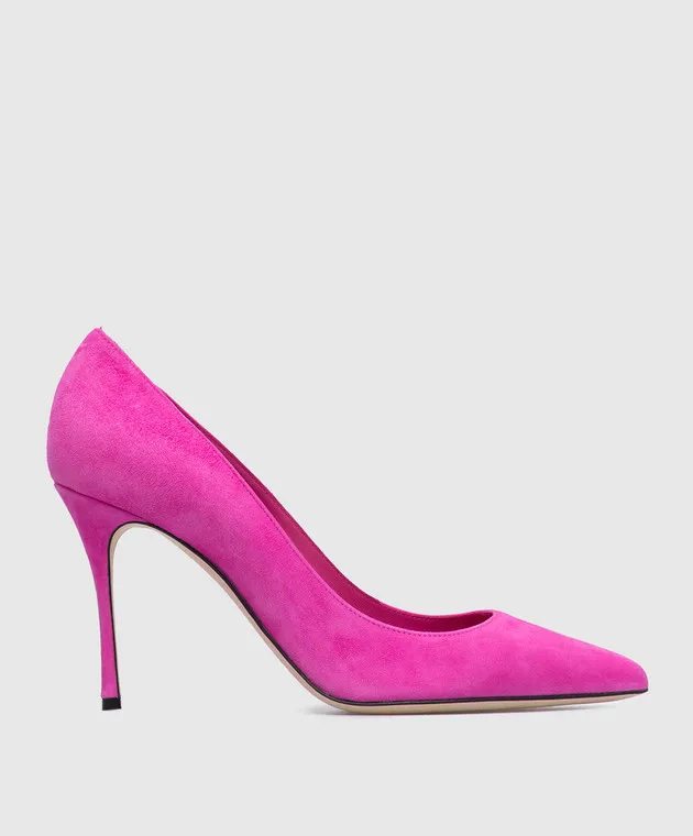 Sergio Rossi Décolleté Godiva in camoscio fucsia A43843MCAZ01