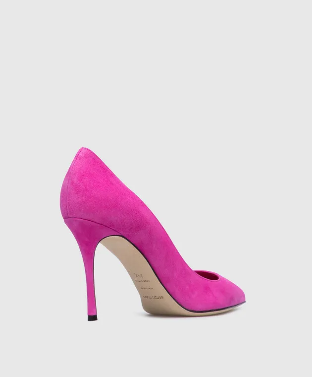 Sergio Rossi Décolleté Godiva in camoscio fucsia A43843MCAZ01