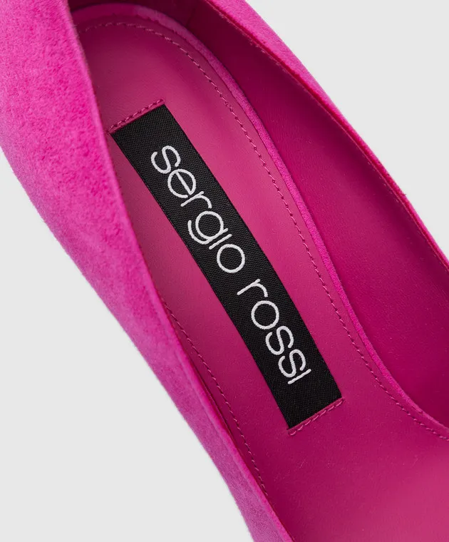 Sergio Rossi Décolleté Godiva in camoscio fucsia A43843MCAZ01
