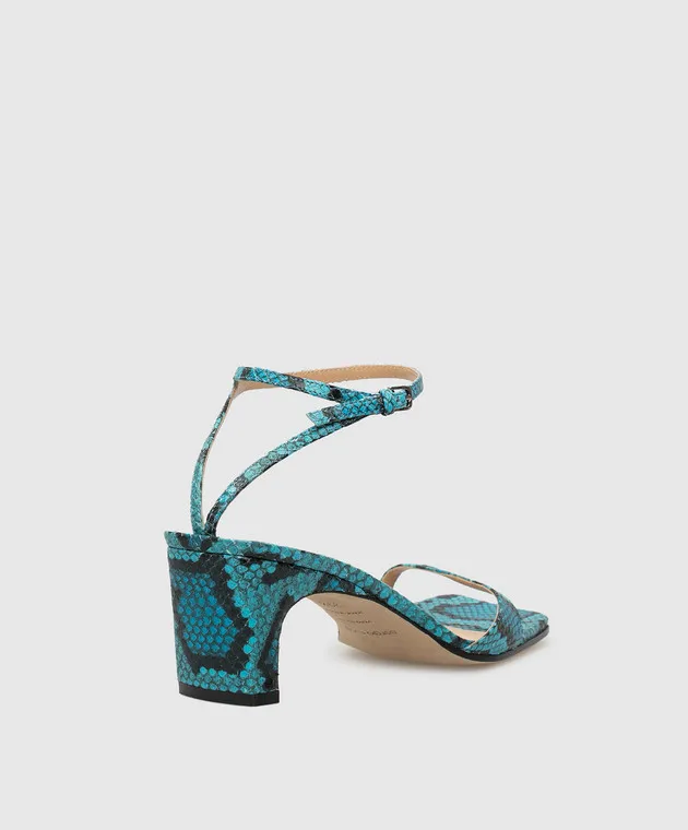 Sergio Rossi Sandali in pelle blu 