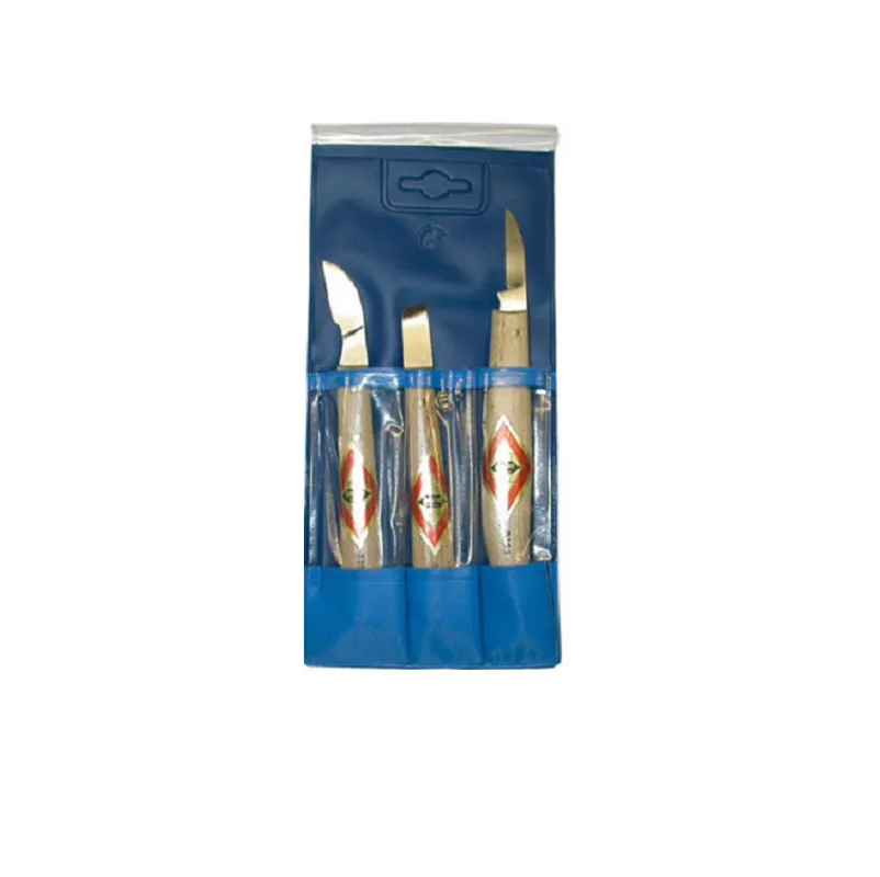 Set 3 coltelli per tagliare linoleum - legno - plastiche