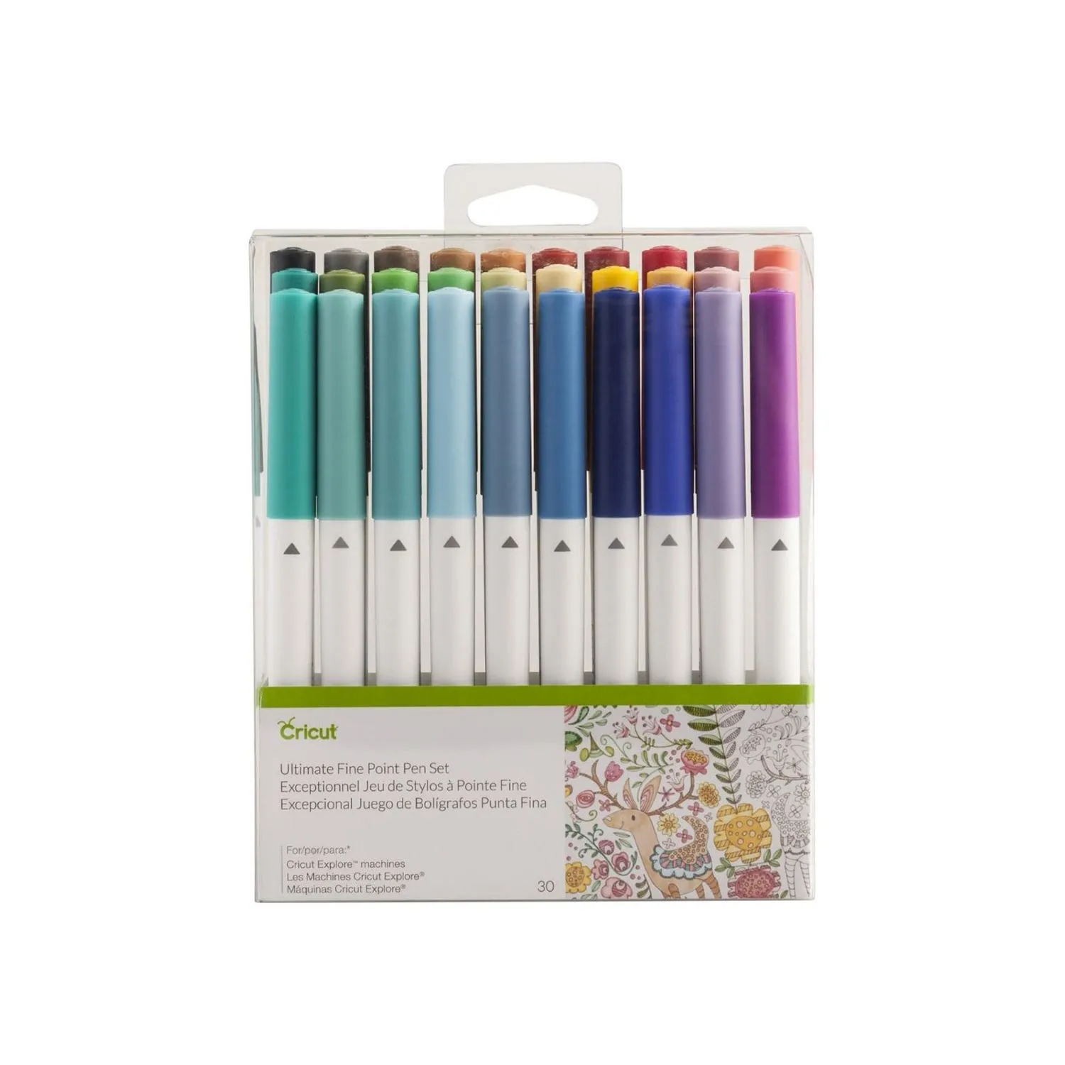 Set 30 penne punta fine colorate - Cricut Explore 