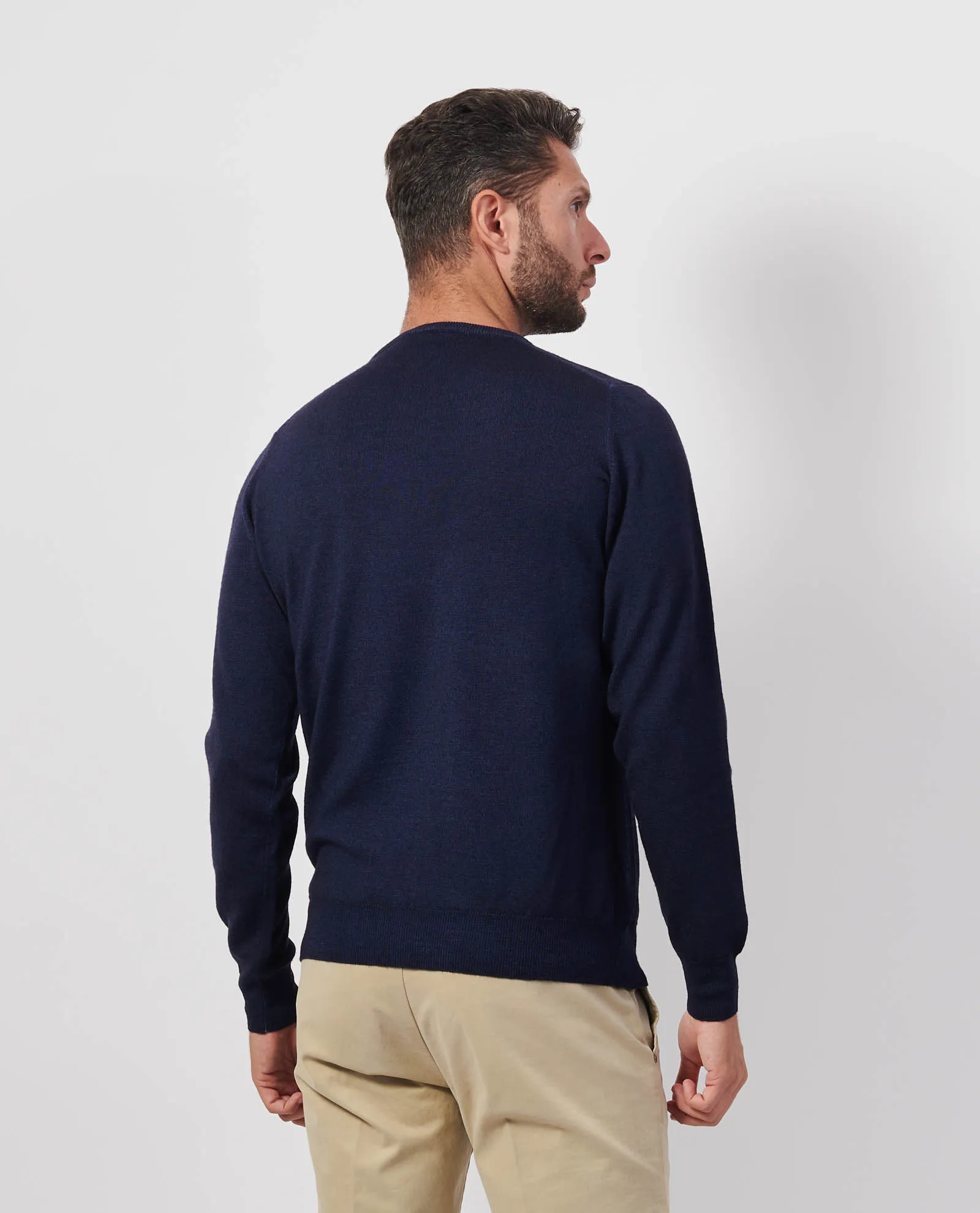 SETTE/MEZZO      Maglione uomo Settemezzo in lana merino