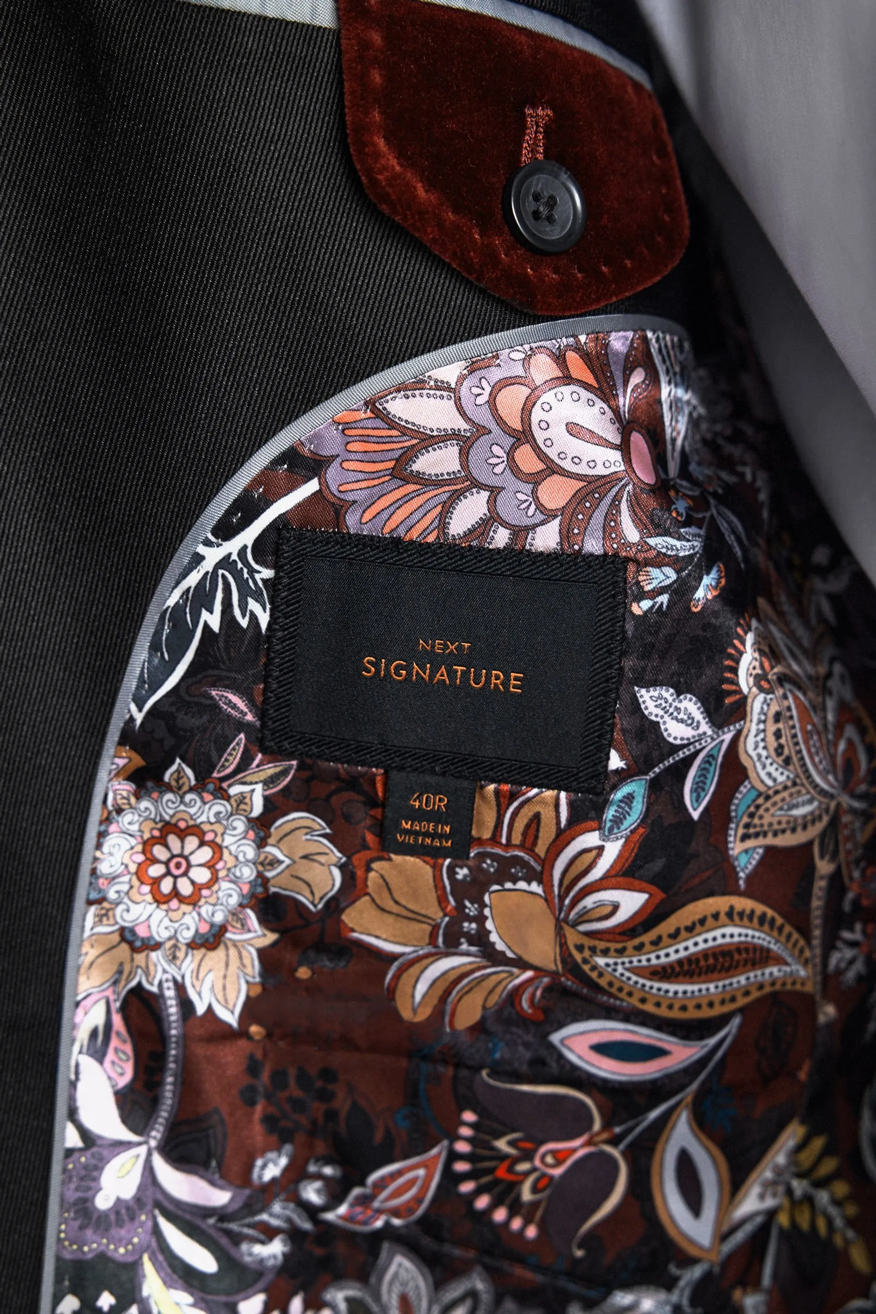 Signature Pontoglio - Blazer Vestibilità attillata / Slim velluto in tessuto italiano