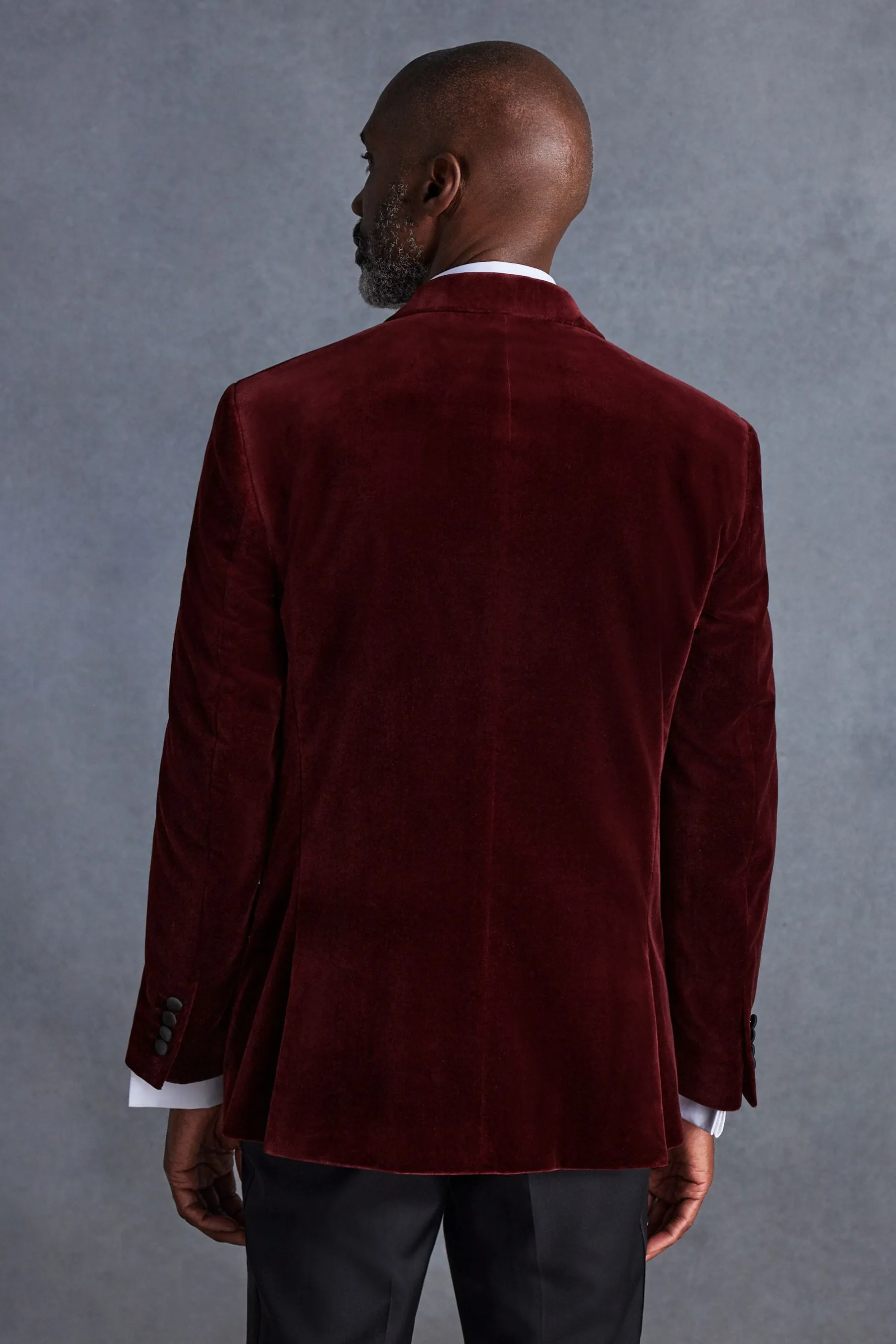 Signature Pontoglio - Blazer Vestibilità attillata / Slim velluto in tessuto italiano