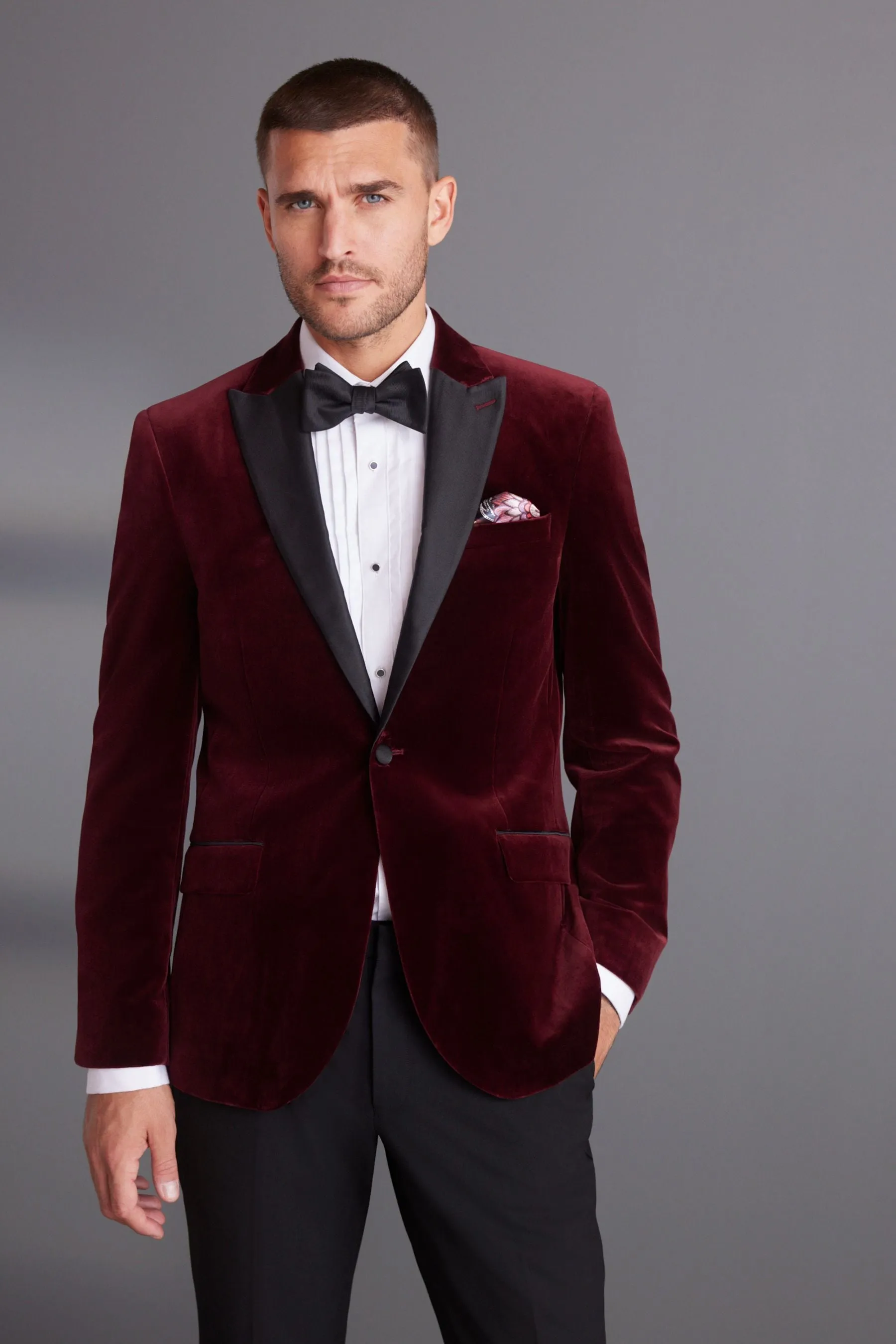 Signature Pontoglio - Vestibilità attillata / Slim in tessuto italiano - Blazer in velluto