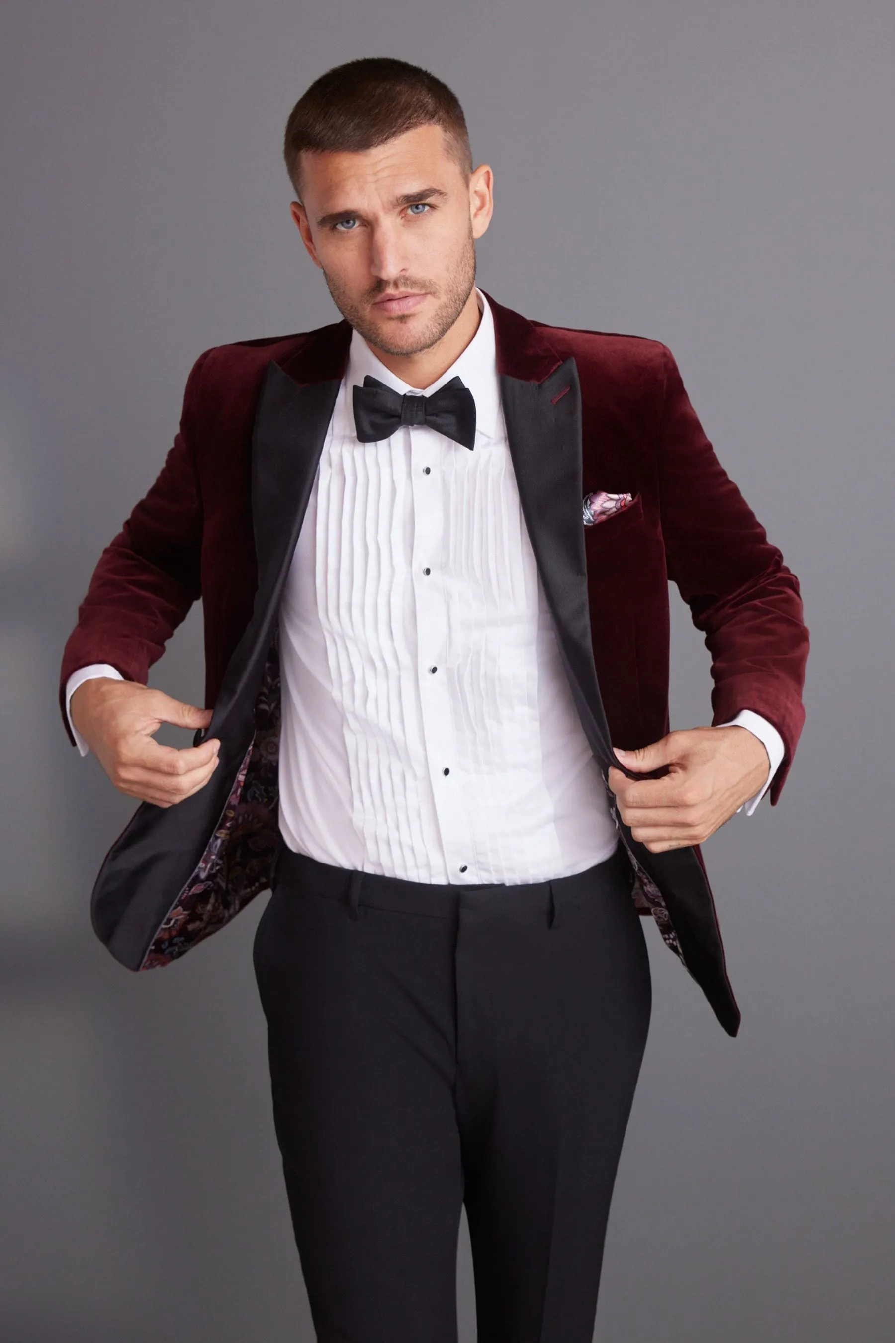 Signature Pontoglio - Vestibilità attillata / Slim in tessuto italiano - Blazer in velluto