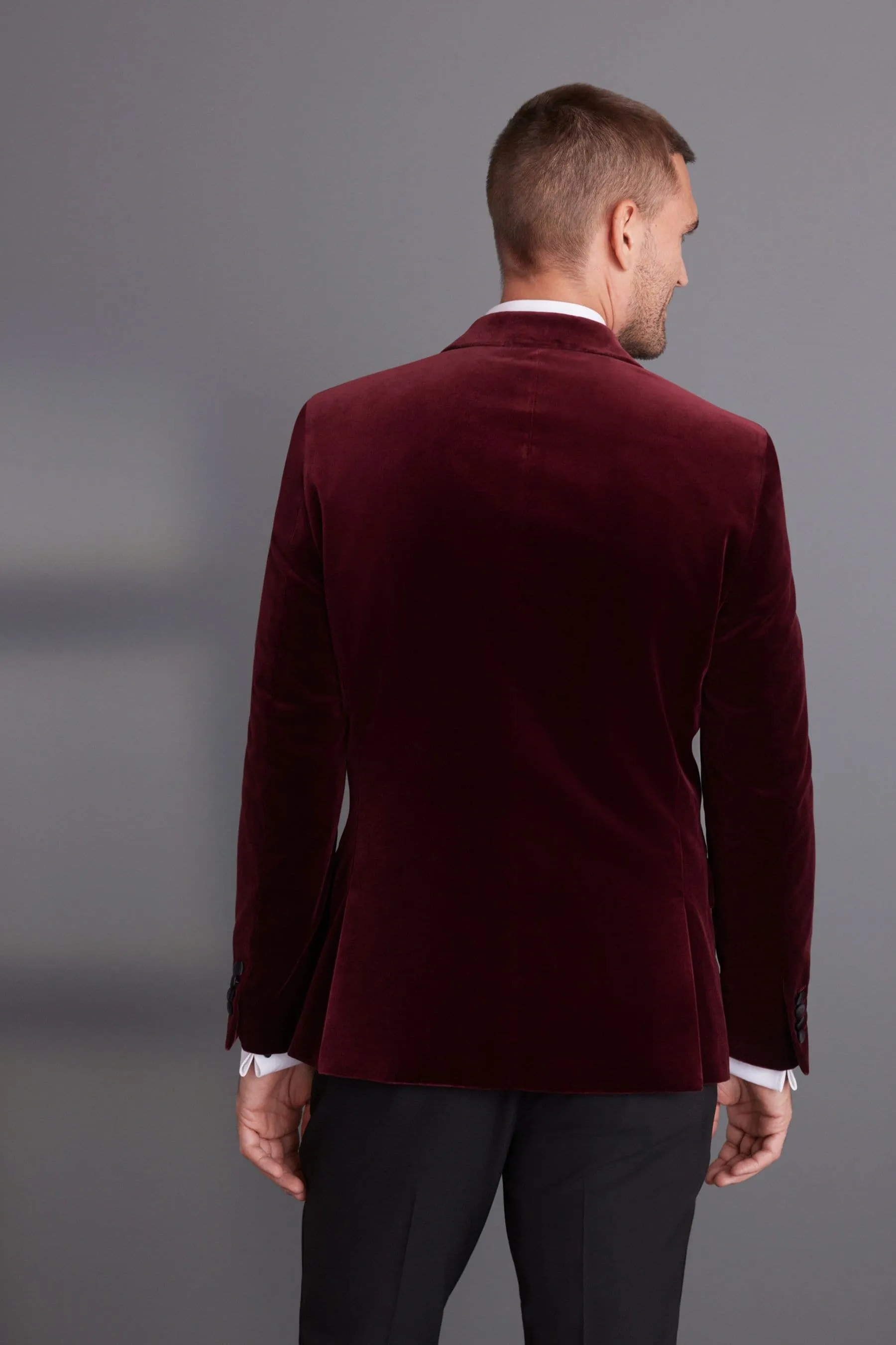 Signature Pontoglio - Vestibilità attillata / Slim in tessuto italiano - Blazer in velluto