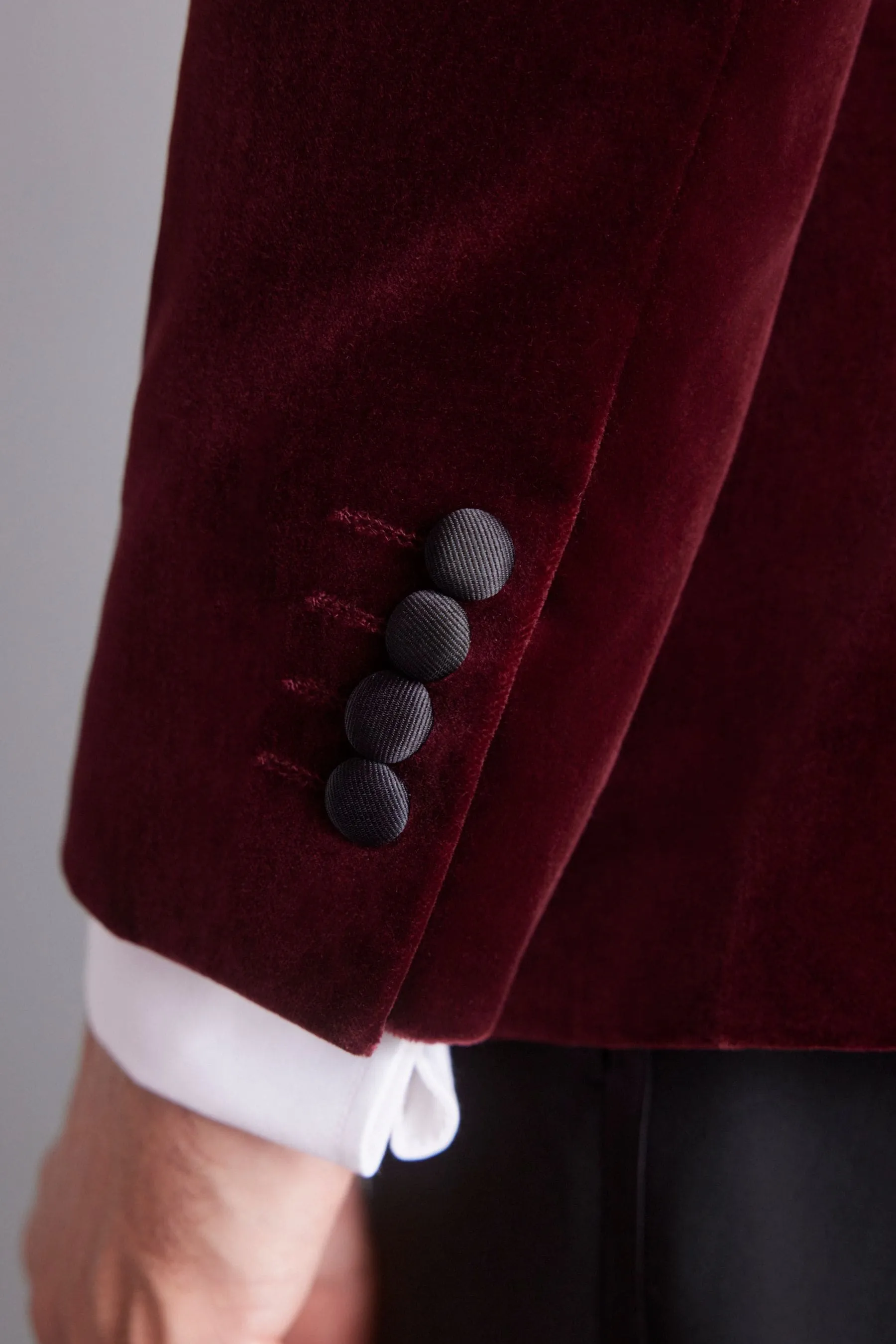 Signature Pontoglio - Vestibilità attillata / Slim in tessuto italiano - Blazer in velluto