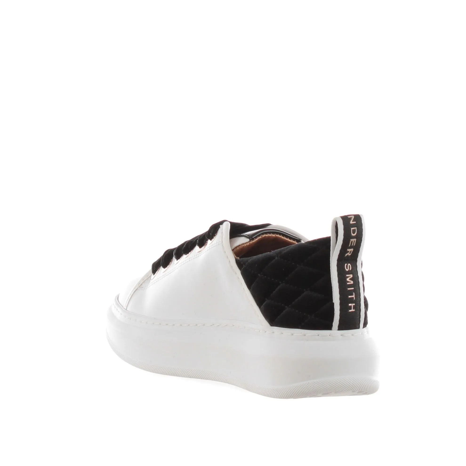 Sneaker wembley in pelle e velluto