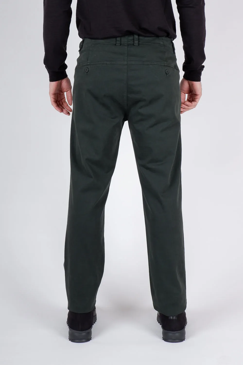 Soft Cotton Chinos Khaki Green