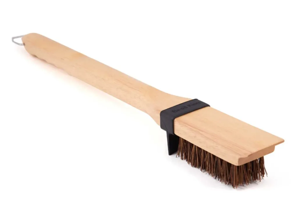 Spazzola in legno con setole lunghe per barbecue broil king Broil king