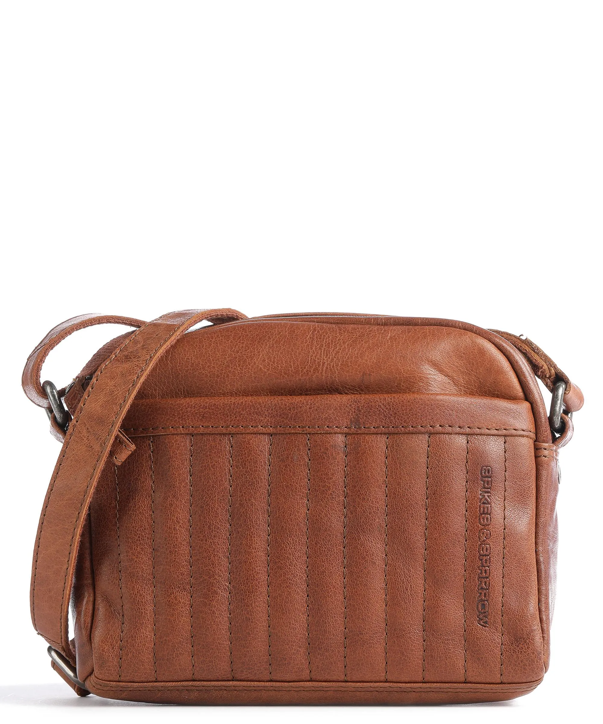 Spikes & Sparrow Bronco Borsa a tracolla pelle di bufalo cognac  