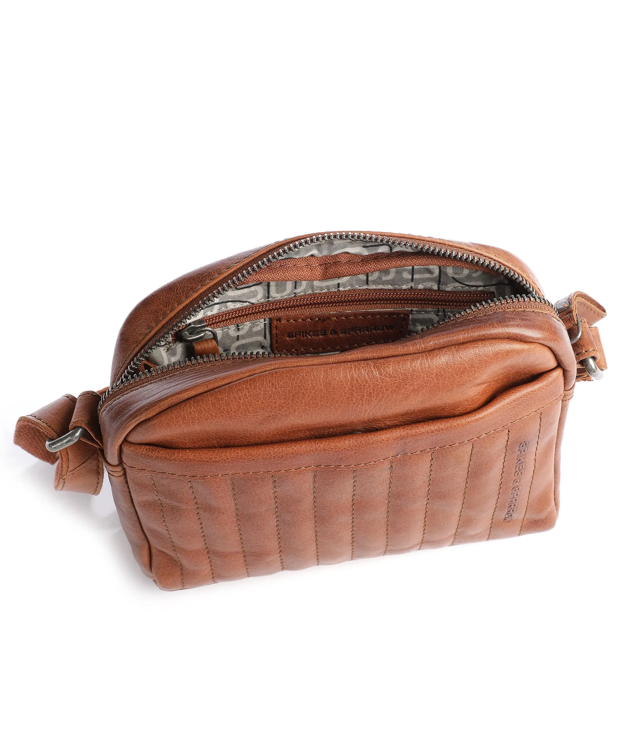  Spikes & Sparrow Bronco Borsa a tracolla pelle di bufalo cognac  