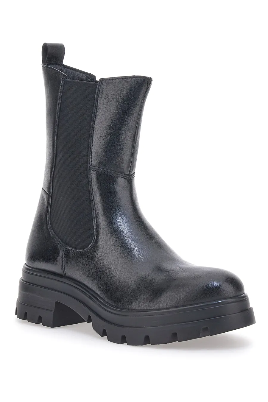 Stivaletti Chelsea Boots Neri  Vera Pelle Pittarello 14110