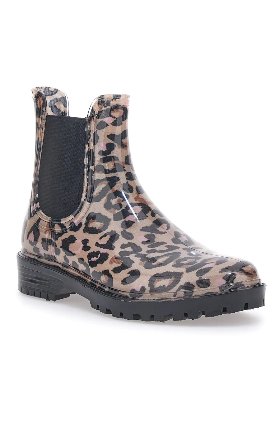 Stivaletti Chelsea da Pioggia Marroni Animalier 2T2L 550