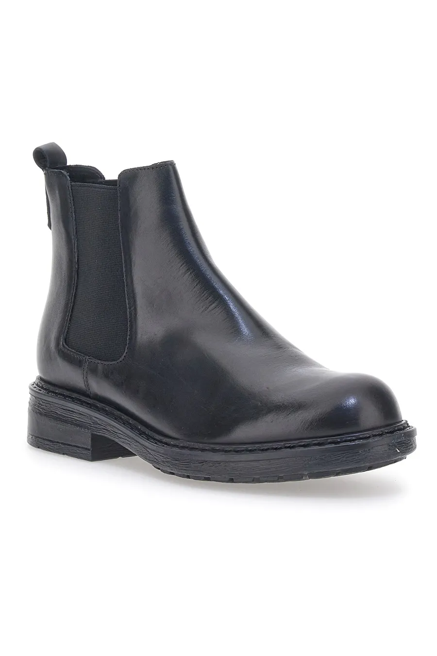 Stivaletti Chelsea in Vera Pelle Pittarello 1514853 Neri