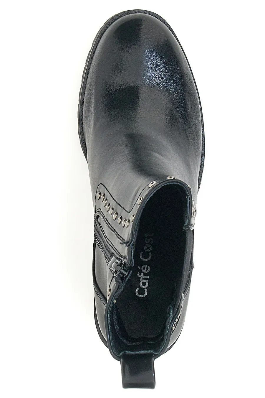 Stivaletti Chelsea Neri Con Tacco Cafe' Cost 52773