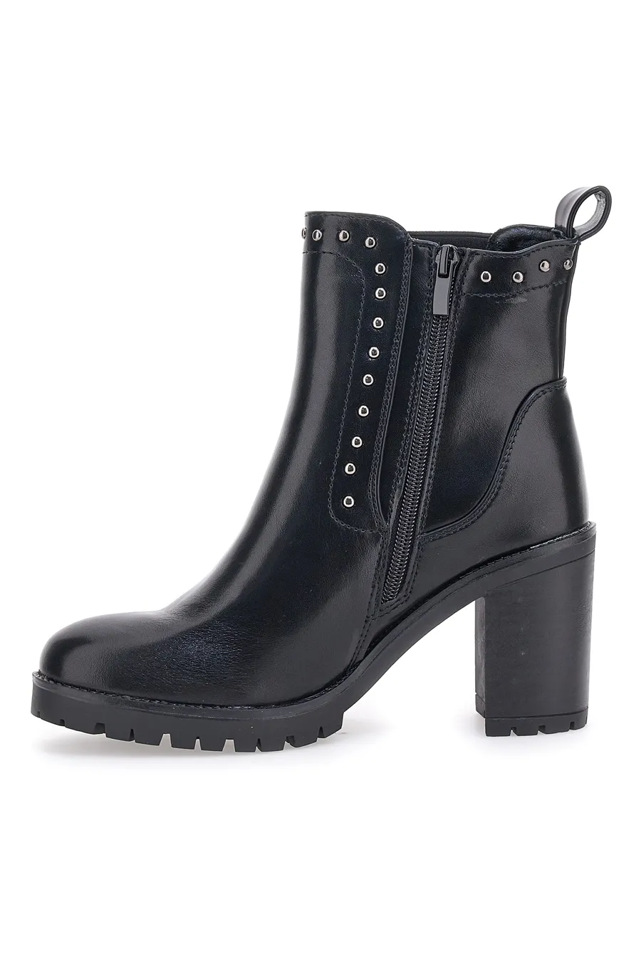 Stivaletti Chelsea Neri Con Tacco Cafe' Cost 52773