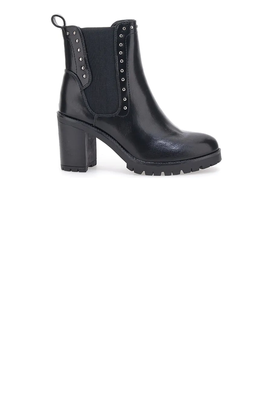 Stivaletti Chelsea Neri Con Tacco Cafe' Cost 52773